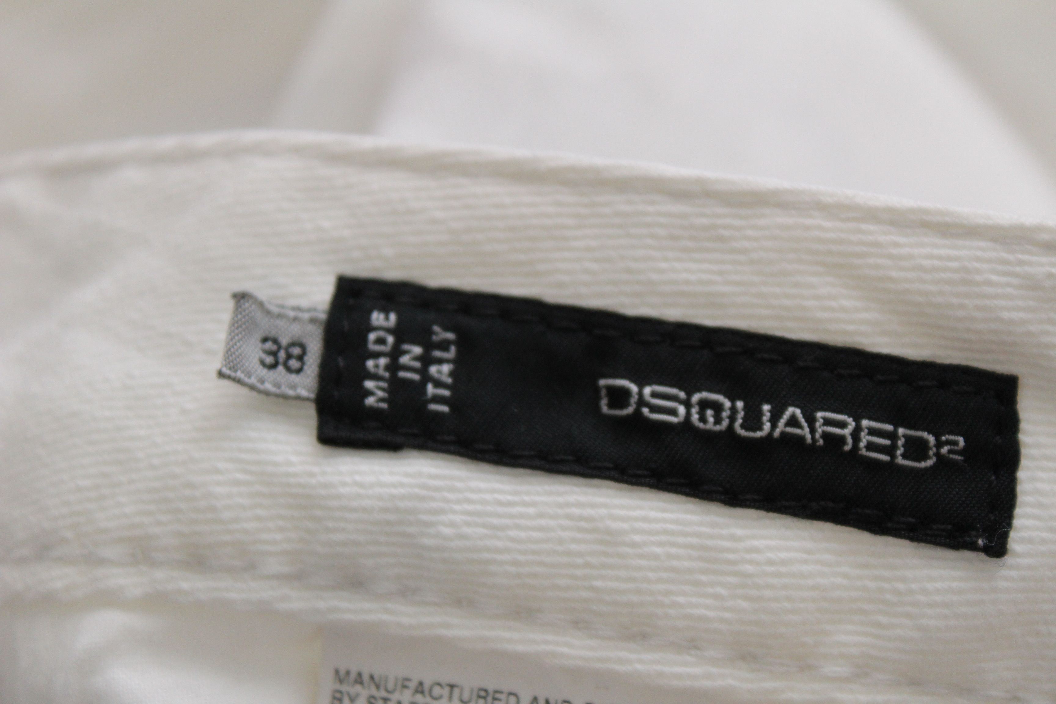 Dsquared2 💥 Dsquared2 Jeans Denim White Made In Italy Hype Rare Size US 26 / EU 42 - 21 Thumbnail