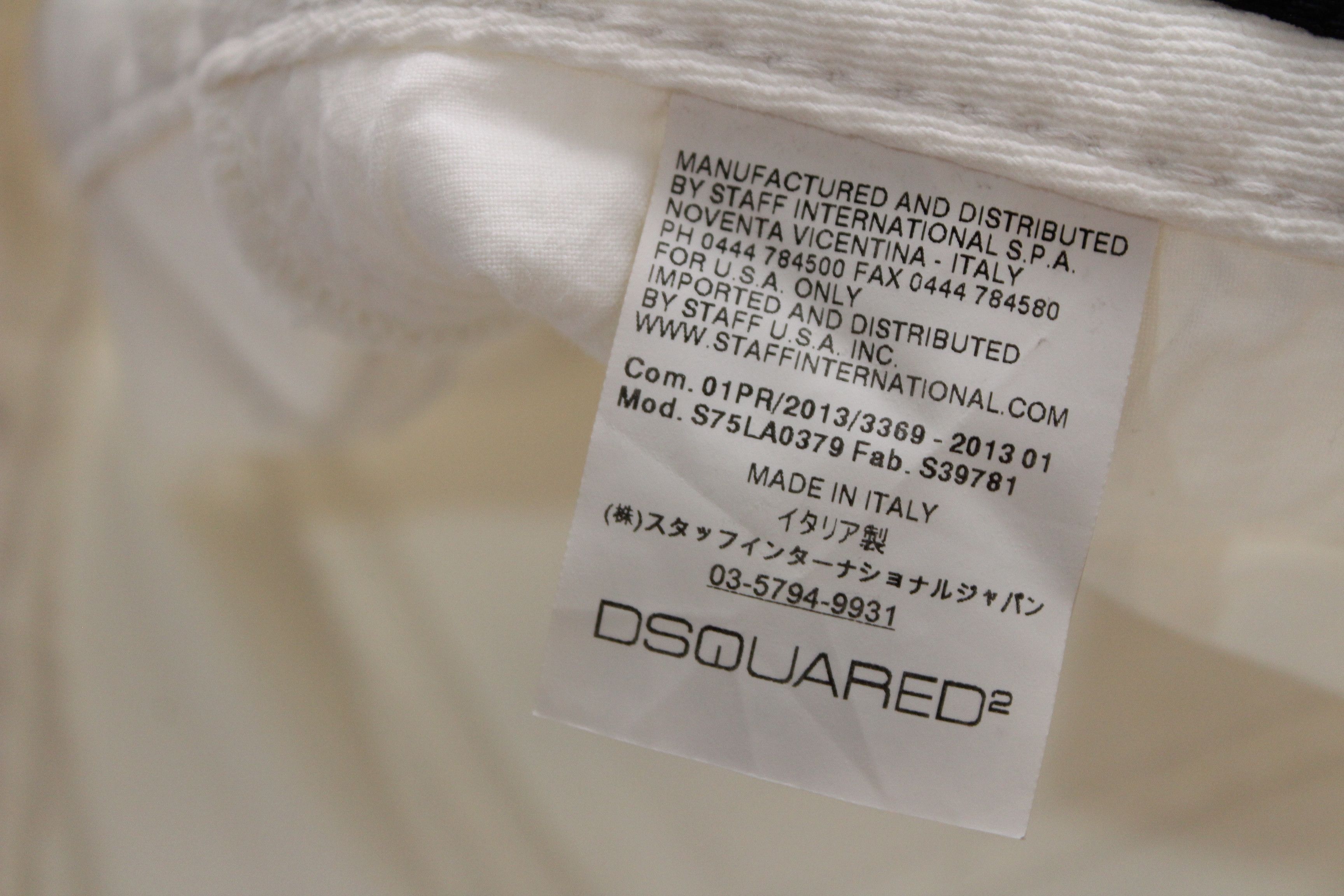Dsquared2 💥 Dsquared2 Jeans Denim White Made In Italy Hype Rare Size US 26 / EU 42 - 22 Thumbnail
