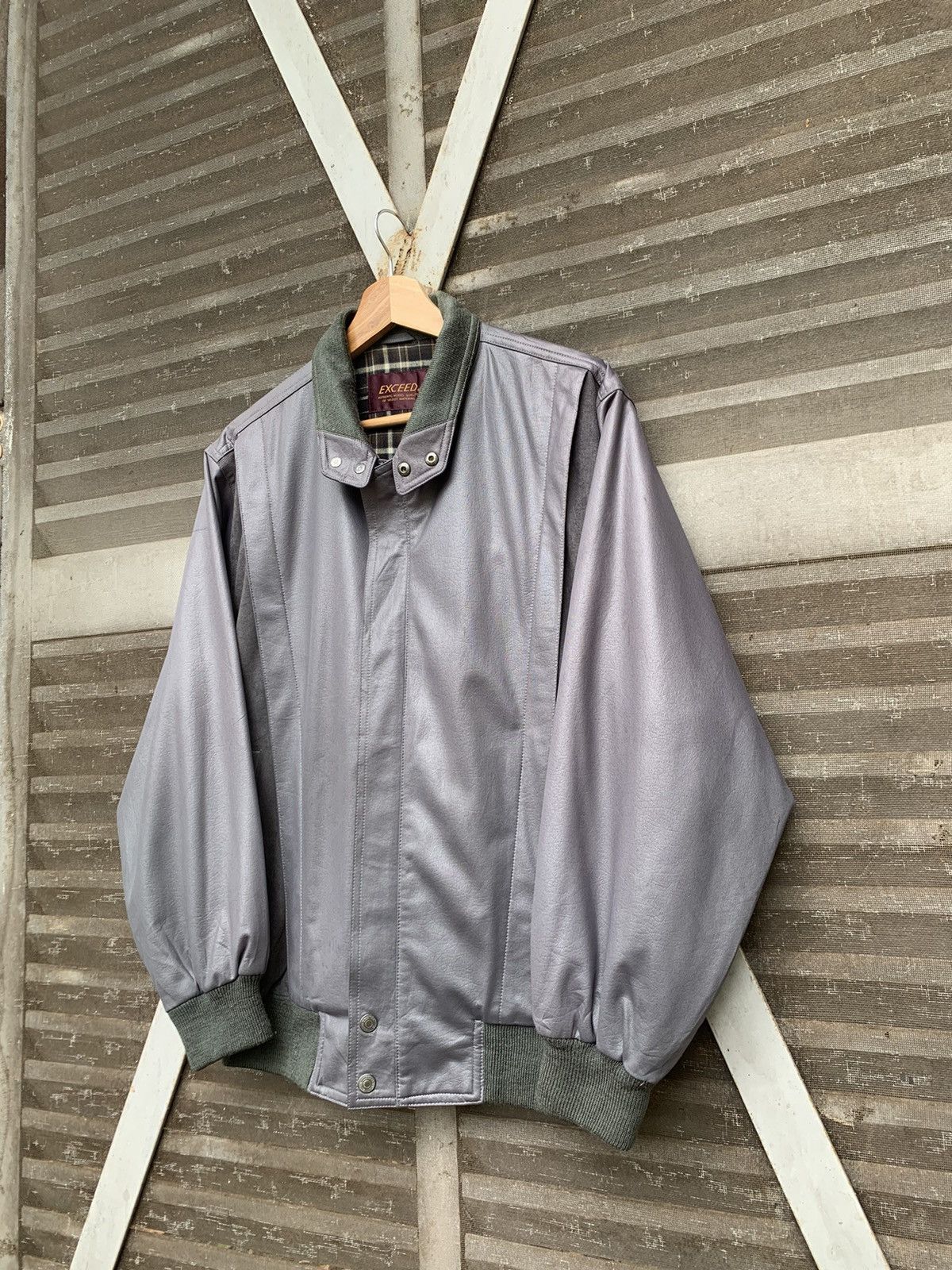 Vintage 🔥Vintage EXCEED Grey Bomber Jacket Size US M / EU 48-50 / 2 - 4 Thumbnail