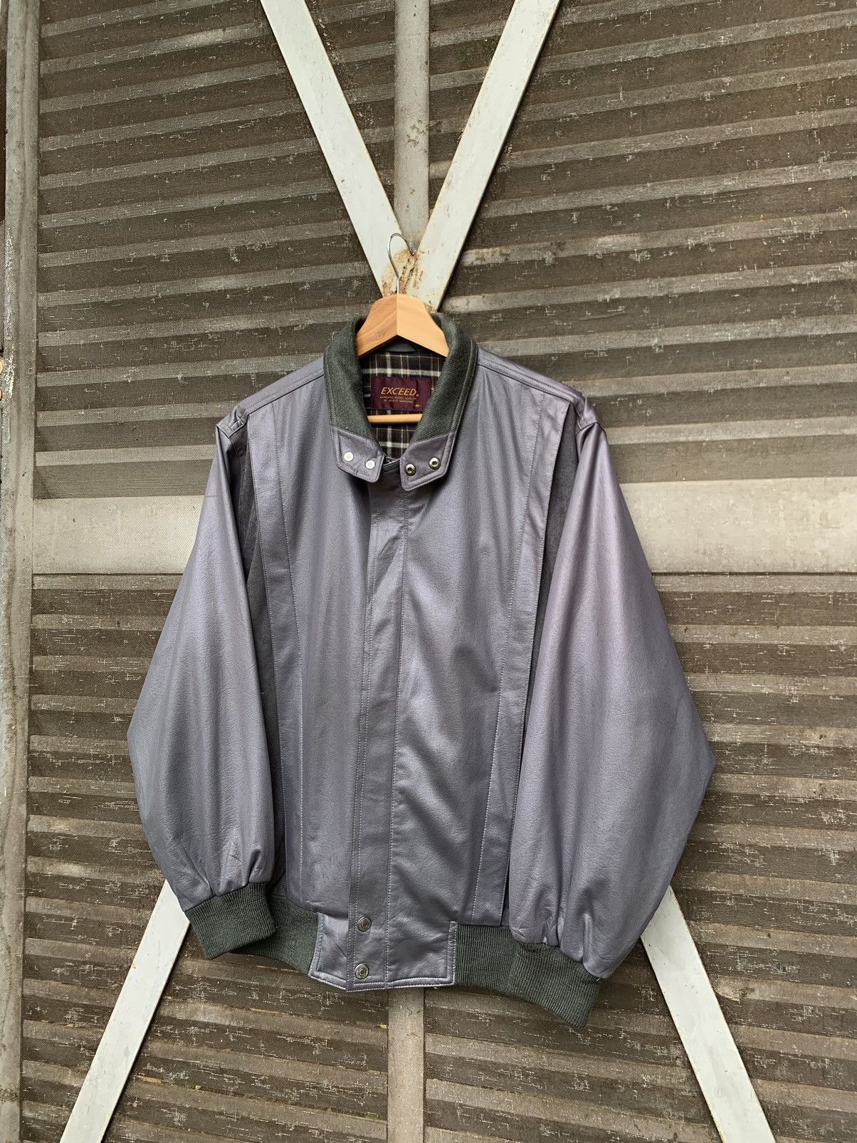 Vintage 🔥Vintage EXCEED Grey Bomber Jacket Size US M / EU 48-50 / 2 - 1 Thumbnail