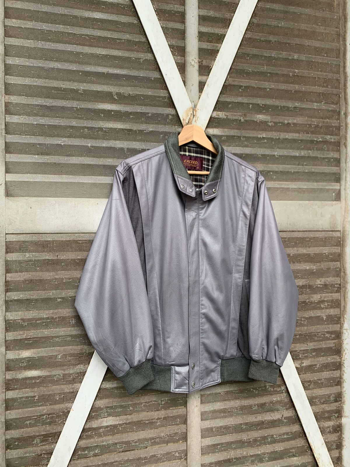 Vintage 🔥Vintage EXCEED Grey Bomber Jacket Size US M / EU 48-50 / 2 - 3 Thumbnail