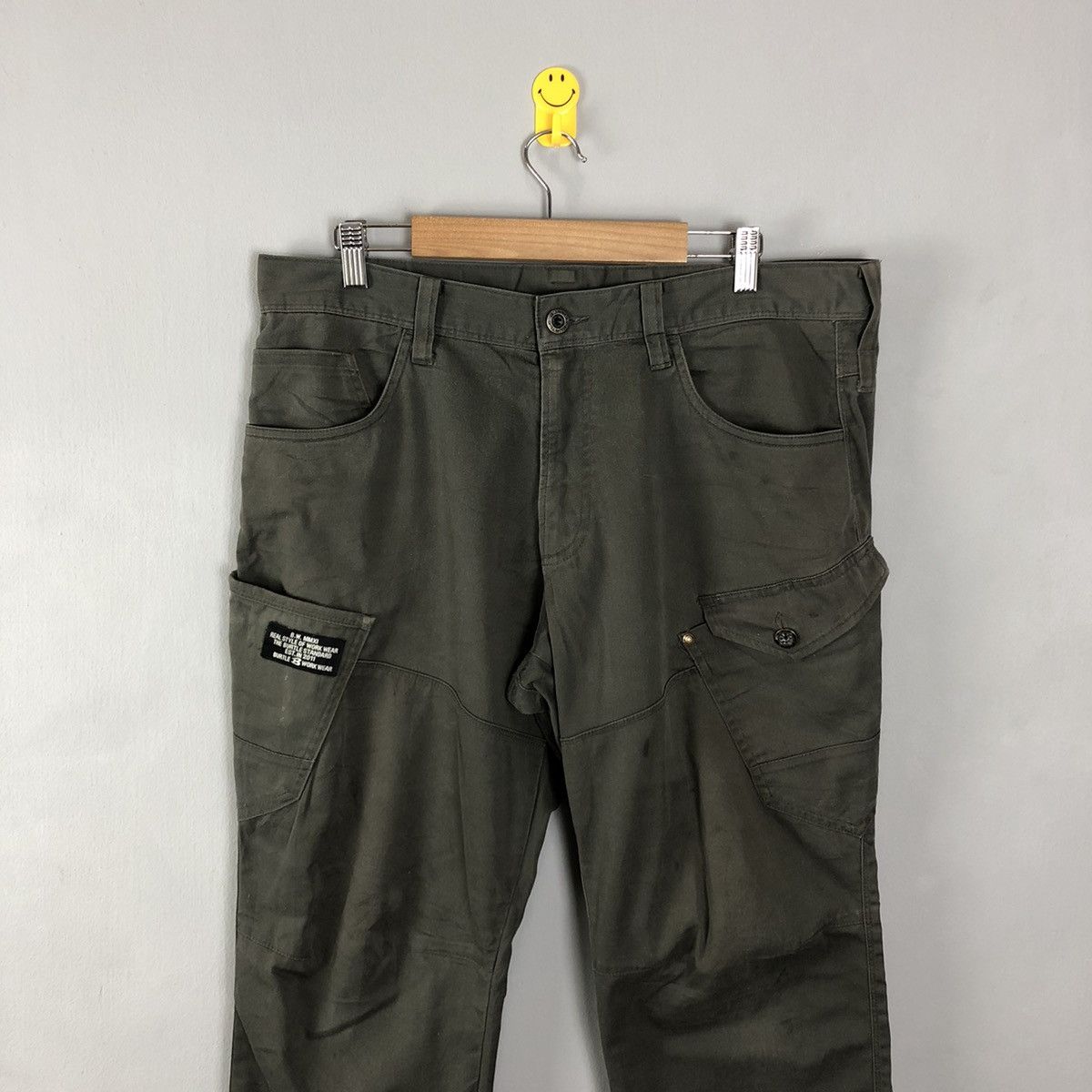 Japanese Brand DLL Burtle Grey Multipocket Tactical Cargo Pants #c1297 Size US 35 - 2 Thumbnail
