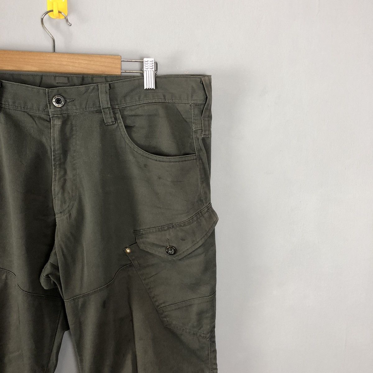 Japanese Brand DLL Burtle Grey Multipocket Tactical Cargo Pants #c1297 Size US 35 - 5 Thumbnail