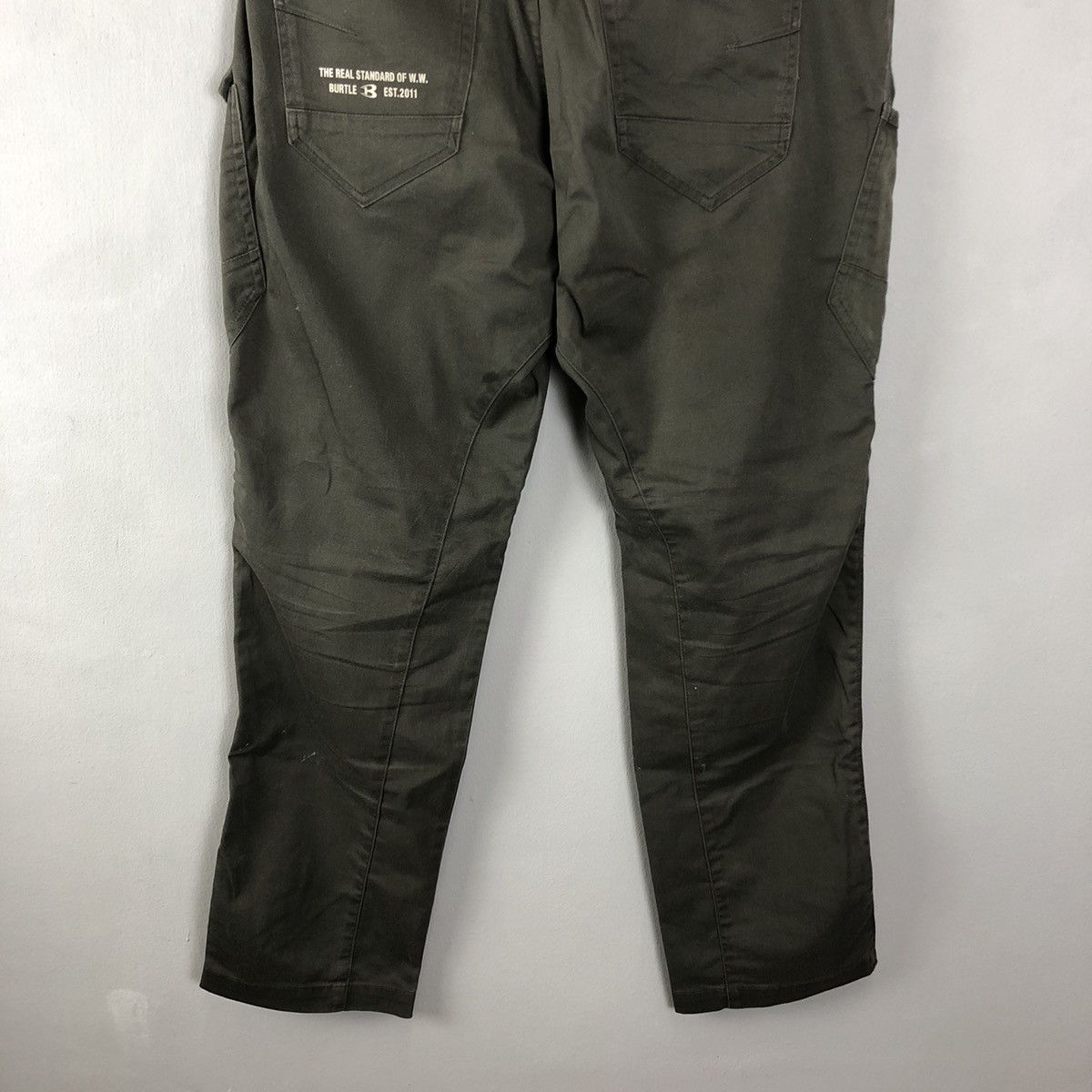 Japanese Brand DLL Burtle Grey Multipocket Tactical Cargo Pants #c1297 Size US 35 - 12 Thumbnail