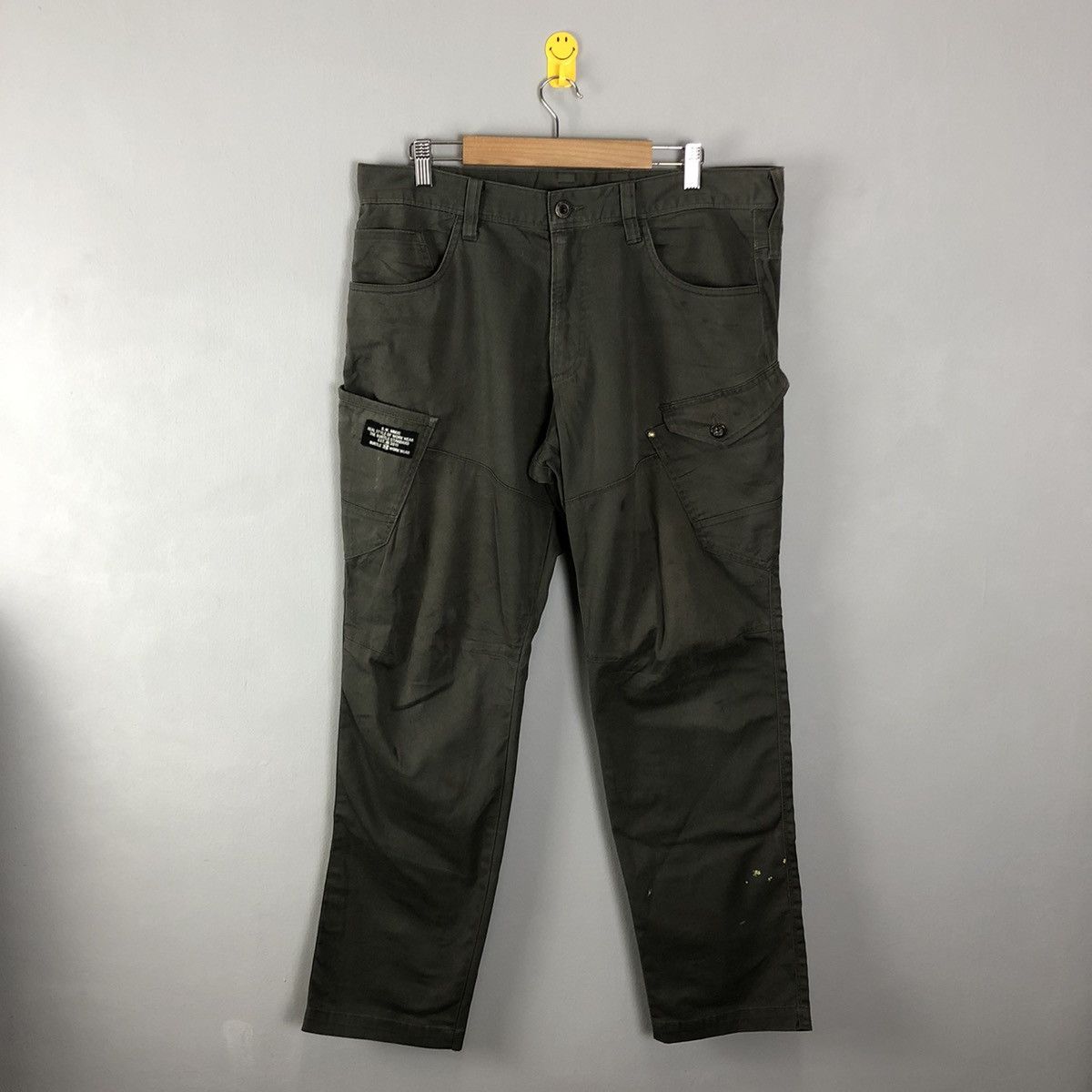 Japanese Brand DLL Burtle Grey Multipocket Tactical Cargo Pants #c1297 Size US 35 - 1 Thumbnail
