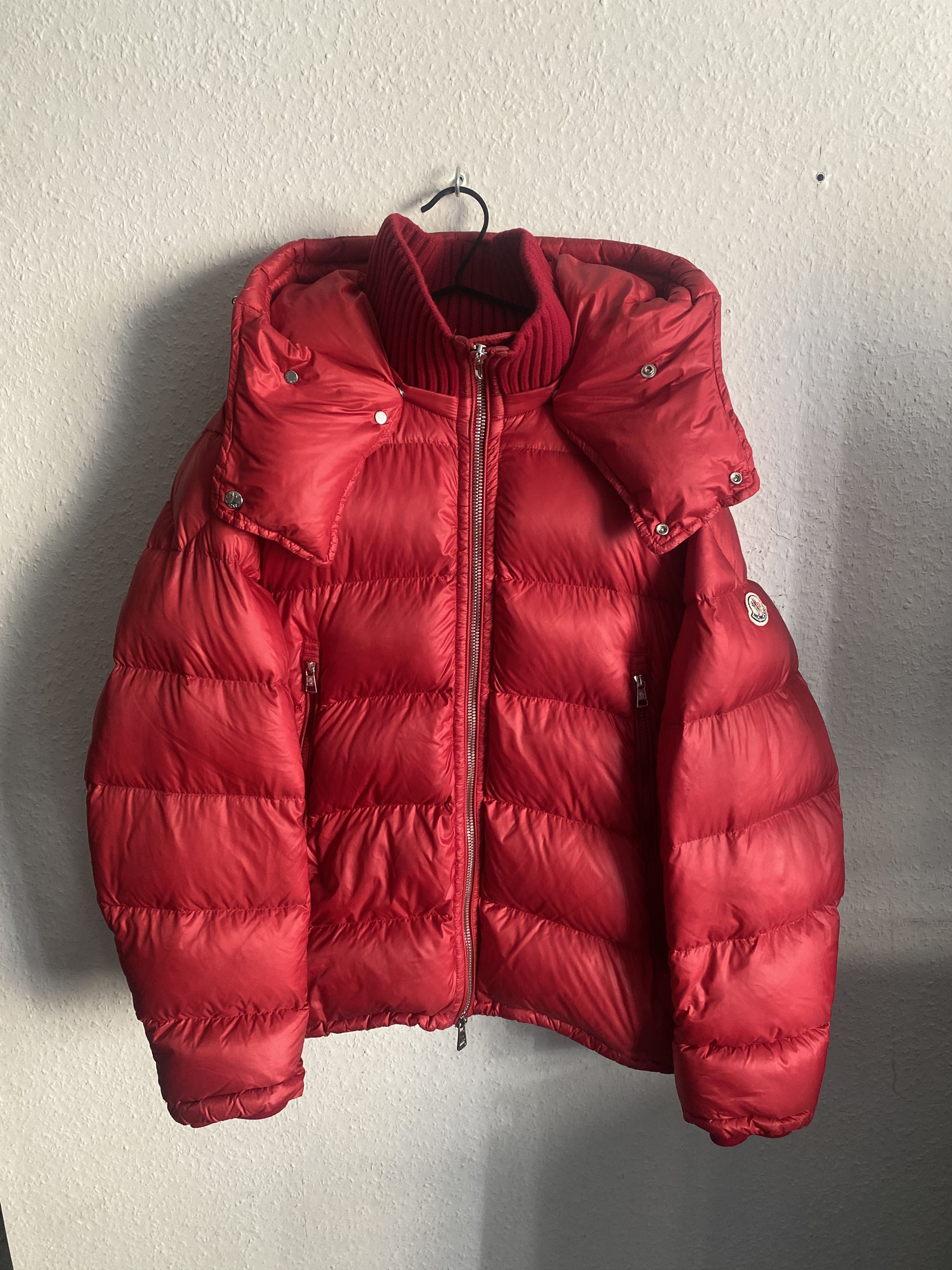 image of Moncler Down Jacket Pascal Giubbotto in Red, Men's (Size XL)