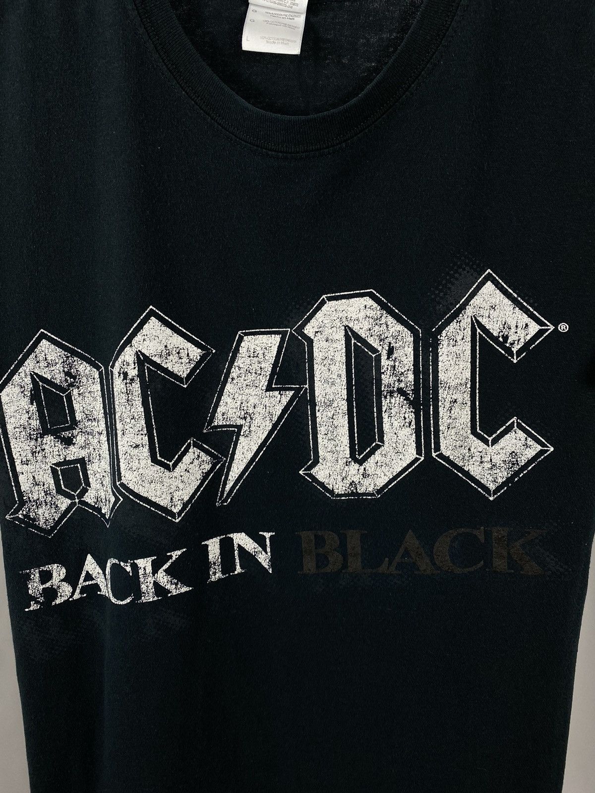 AC/DC Ac/Dc back in black T-shirts vintage big logo size L Size US L / EU 52-54 / 3 - 3 Thumbnail