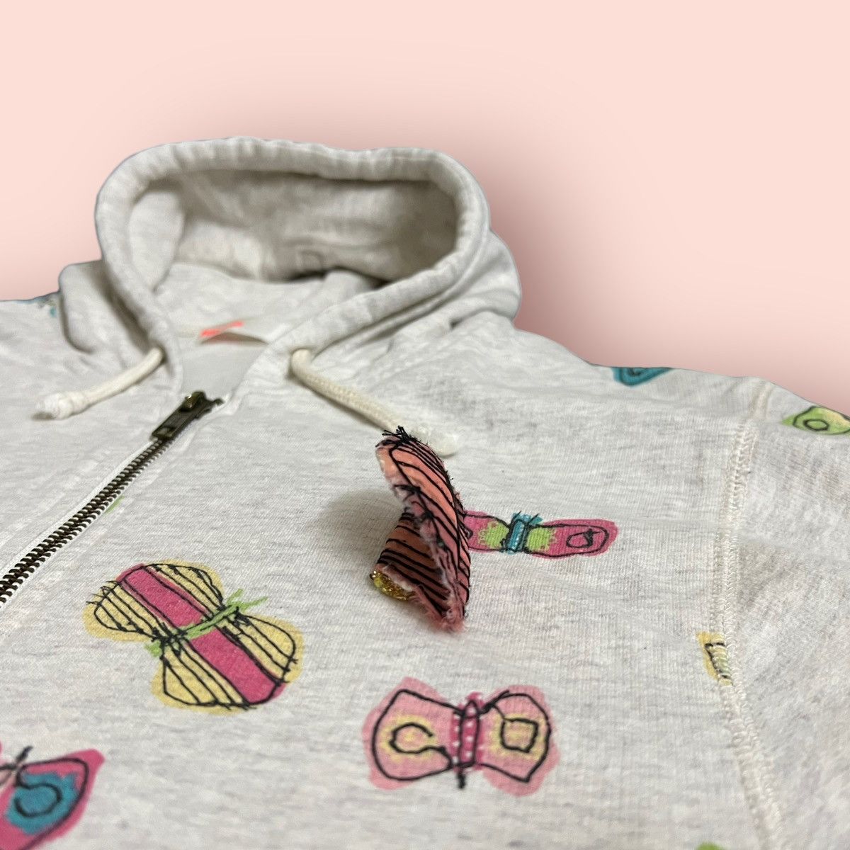 Issey Miyake × Japanese Brand × Ne-Net VINTAGE NE-NET (ISSEY MIYAKE) BUTTERFLIES HOODIE Size XS / US 0-2 / IT 36-38 - 15 Thumbnail