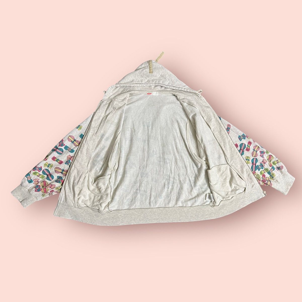 Issey Miyake × Japanese Brand × Ne-Net VINTAGE NE-NET (ISSEY MIYAKE) BUTTERFLIES HOODIE Size XS / US 0-2 / IT 36-38 - 11 Thumbnail