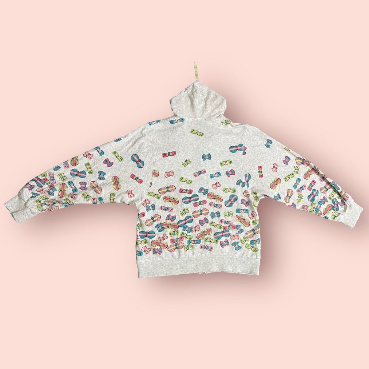 Issey Miyake × Japanese Brand × Ne-Net VINTAGE NE-NET (ISSEY MIYAKE) BUTTERFLIES HOODIE Size XS / US 0-2 / IT 36-38 - 18 Thumbnail