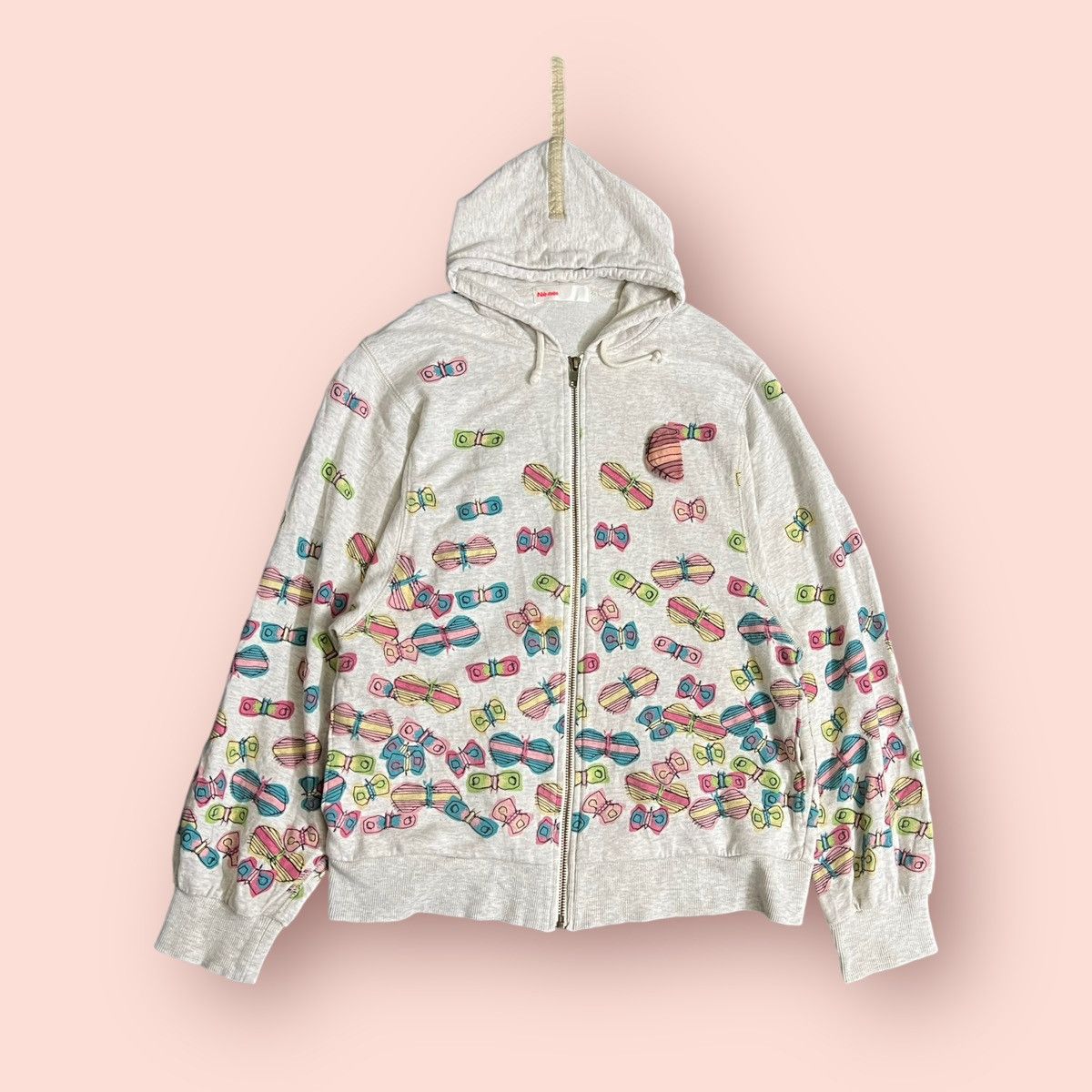 Issey Miyake × Japanese Brand × Ne-Net VINTAGE NE-NET (ISSEY MIYAKE) BUTTERFLIES HOODIE Size XS / US 0-2 / IT 36-38 - 1 Thumbnail