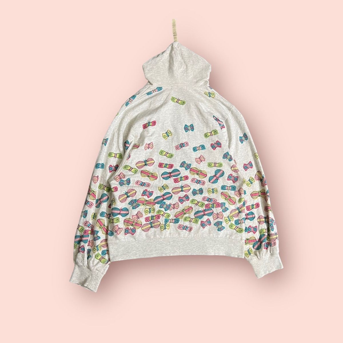 Issey Miyake × Japanese Brand × Ne-Net VINTAGE NE-NET (ISSEY MIYAKE) BUTTERFLIES HOODIE Size XS / US 0-2 / IT 36-38 - 2 Thumbnail