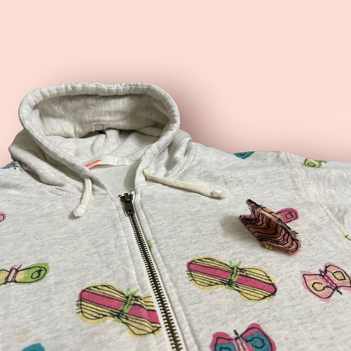 Issey Miyake × Japanese Brand × Ne-Net VINTAGE NE-NET (ISSEY MIYAKE) BUTTERFLIES HOODIE Size XS / US 0-2 / IT 36-38 - 14 Thumbnail