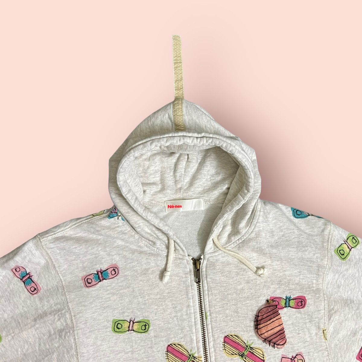 Issey Miyake × Japanese Brand × Ne-Net VINTAGE NE-NET (ISSEY MIYAKE) BUTTERFLIES HOODIE Size XS / US 0-2 / IT 36-38 - 10 Thumbnail