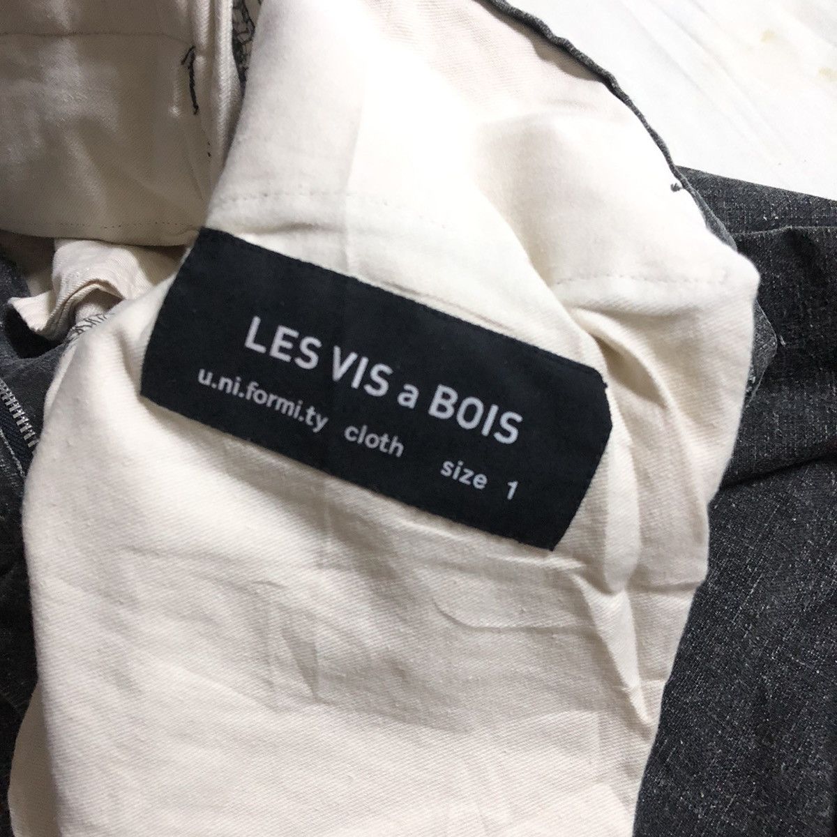 Japanese Brand Les Vis a Bois Japan Double Knee Wide Biker Pant Size US 27 - 2 Thumbnail