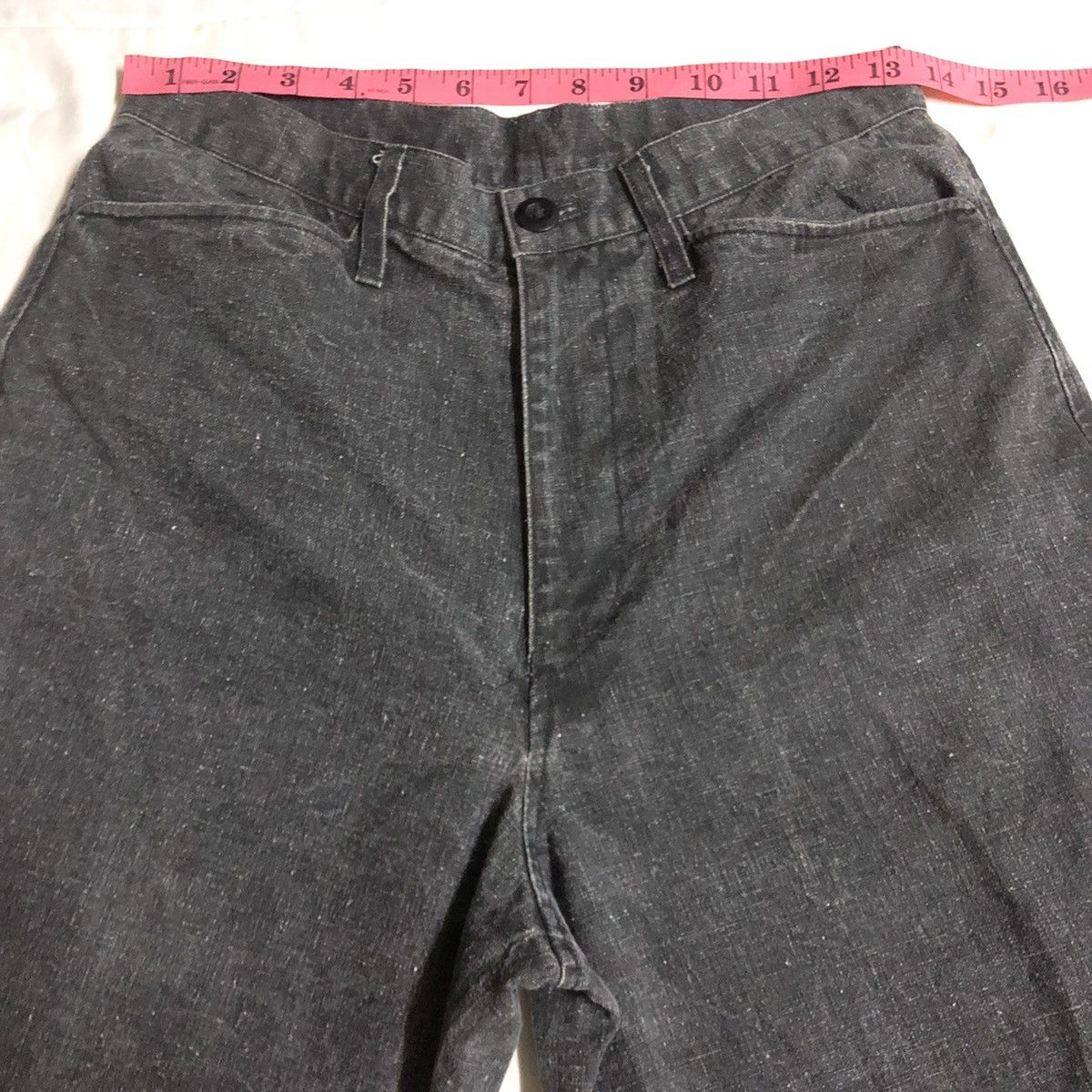 Japanese Brand Les Vis a Bois Japan Double Knee Wide Biker Pant Size US 27 - 7 Thumbnail