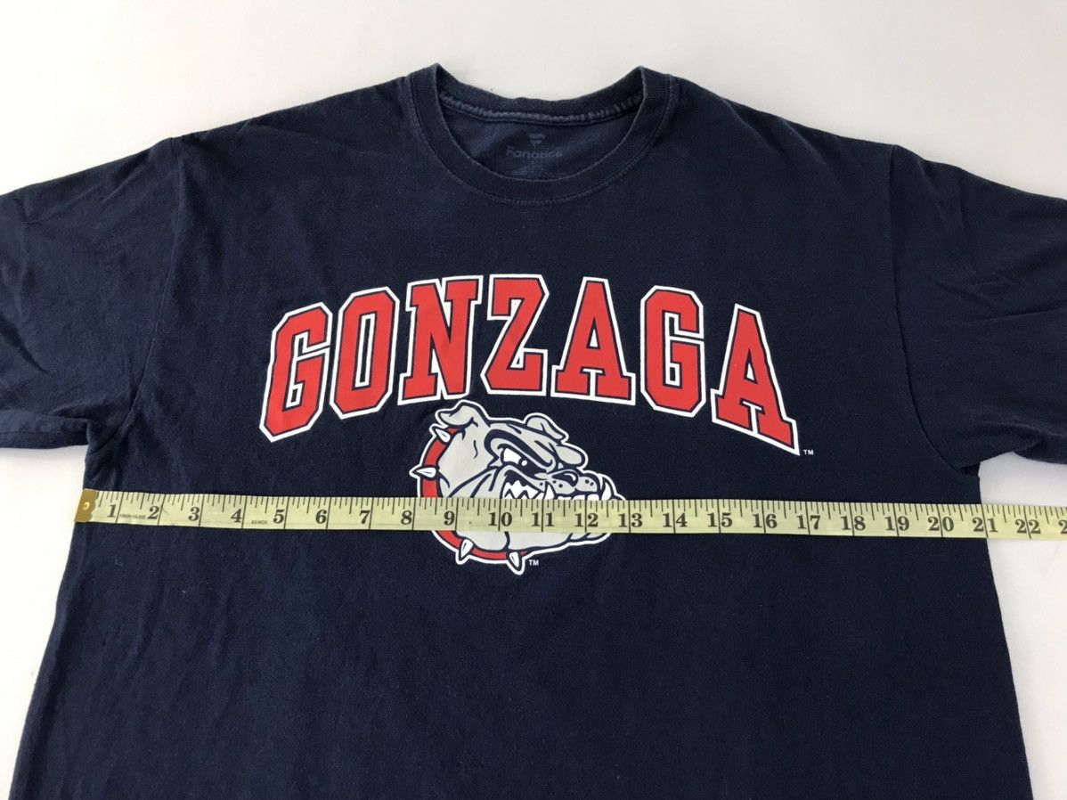 NBA × Vintage Fanatics Gonzaga Basketball Apparel Bulldog Graphic Tee Size US L / EU 52-54 / 3 - 6 Thumbnail