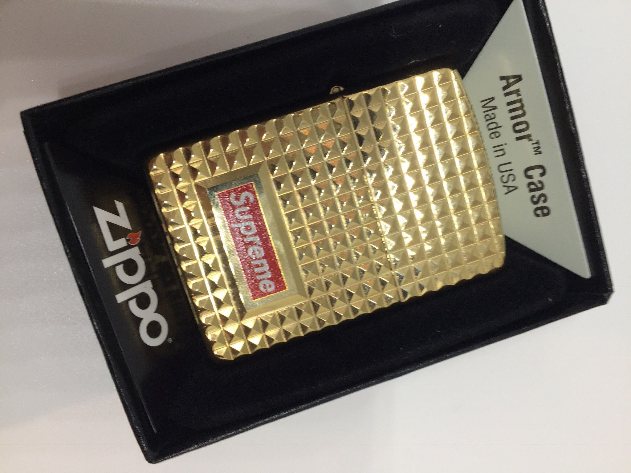 Supreme Supreme Zippo Gold Diamond | Grailed