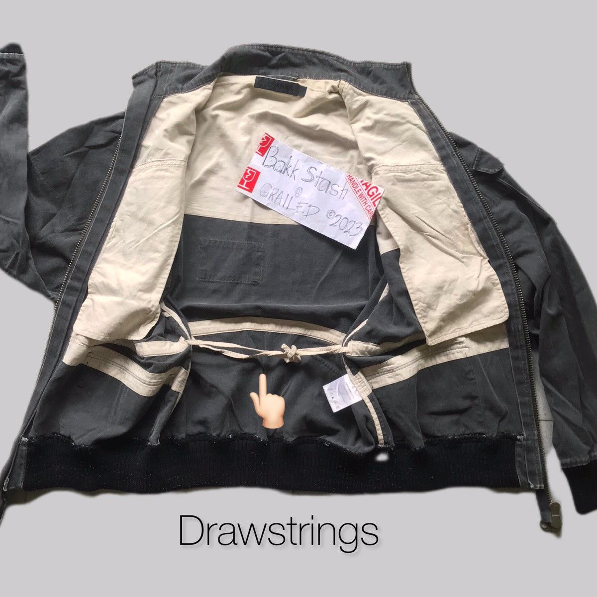 Allsaints Washed Grey Cargo Bomber Jacket Size US M / EU 48-50 / 2 - 13 Thumbnail