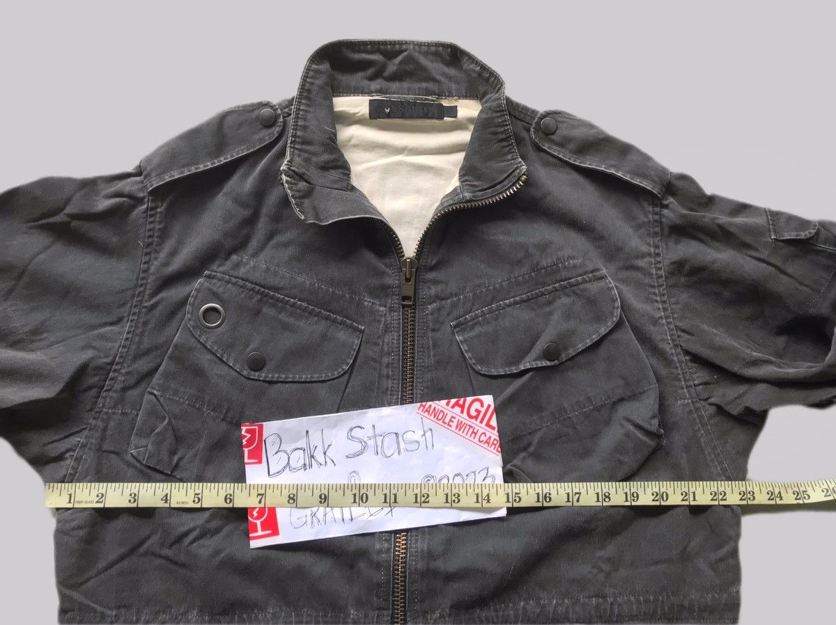 Allsaints Washed Grey Cargo Bomber Jacket Size US M / EU 48-50 / 2 - 9 Thumbnail
