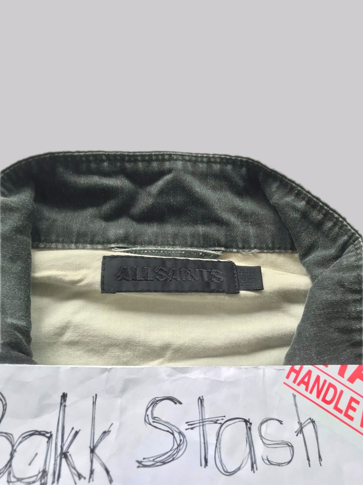 Allsaints Washed Grey Cargo Bomber Jacket Size US M / EU 48-50 / 2 - 3 Thumbnail