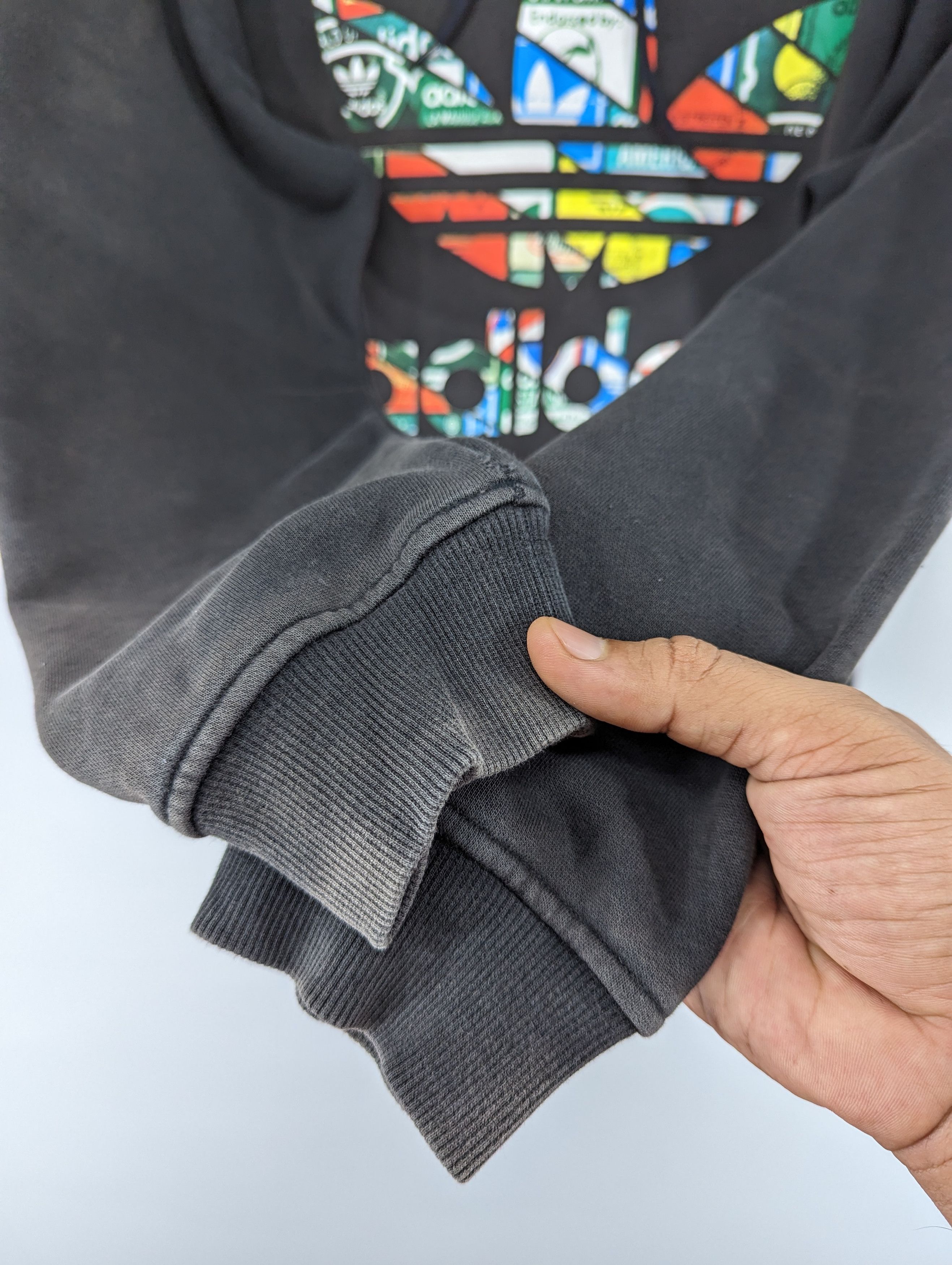 Adidas 🔥RARE🔥Adidas Big Logo Sun Faded Hoodie Size US M / EU 48-50 / 2 - 7 Thumbnail