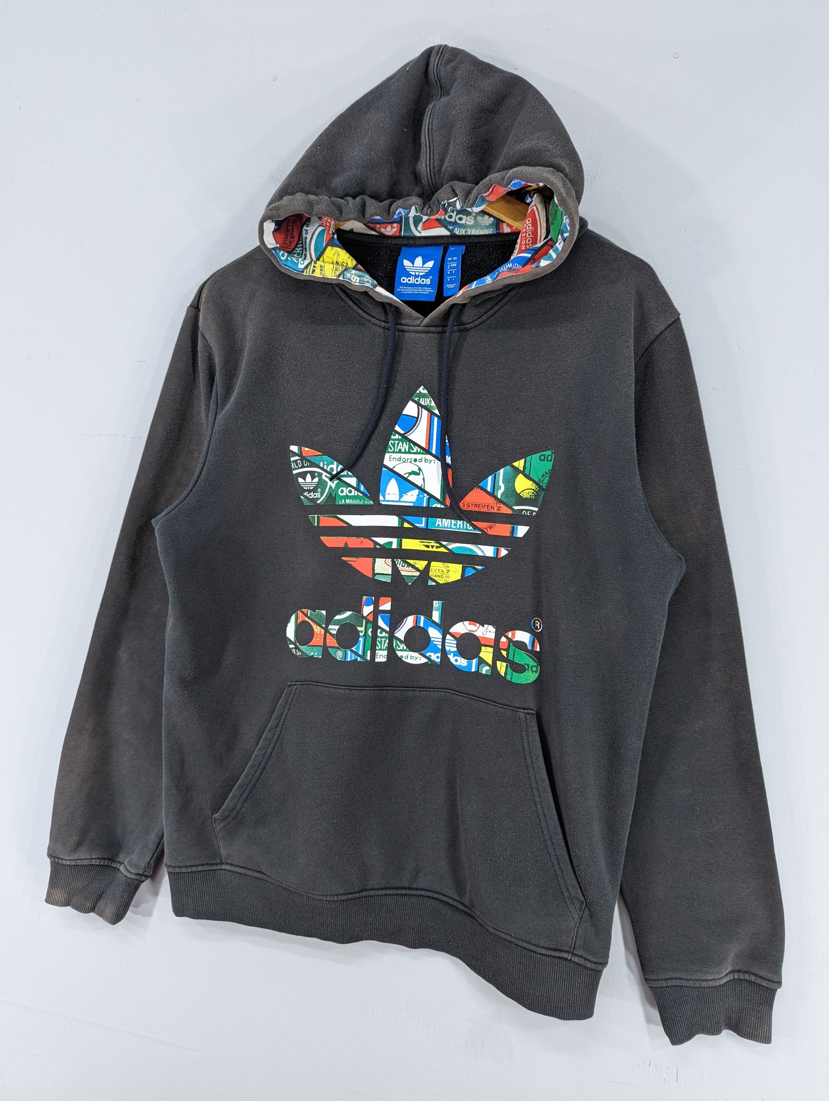 Adidas 🔥RARE🔥Adidas Big Logo Sun Faded Hoodie Size US M / EU 48-50 / 2 - 3 Thumbnail