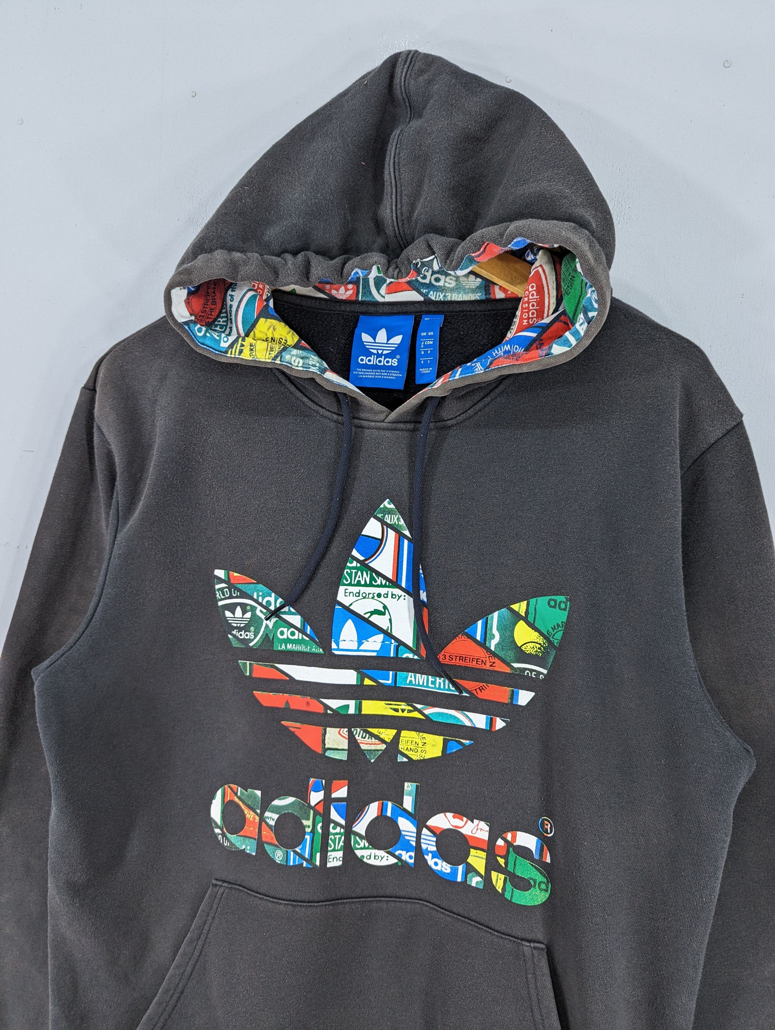 Adidas 🔥RARE🔥Adidas Big Logo Sun Faded Hoodie Size US M / EU 48-50 / 2 - 4 Thumbnail