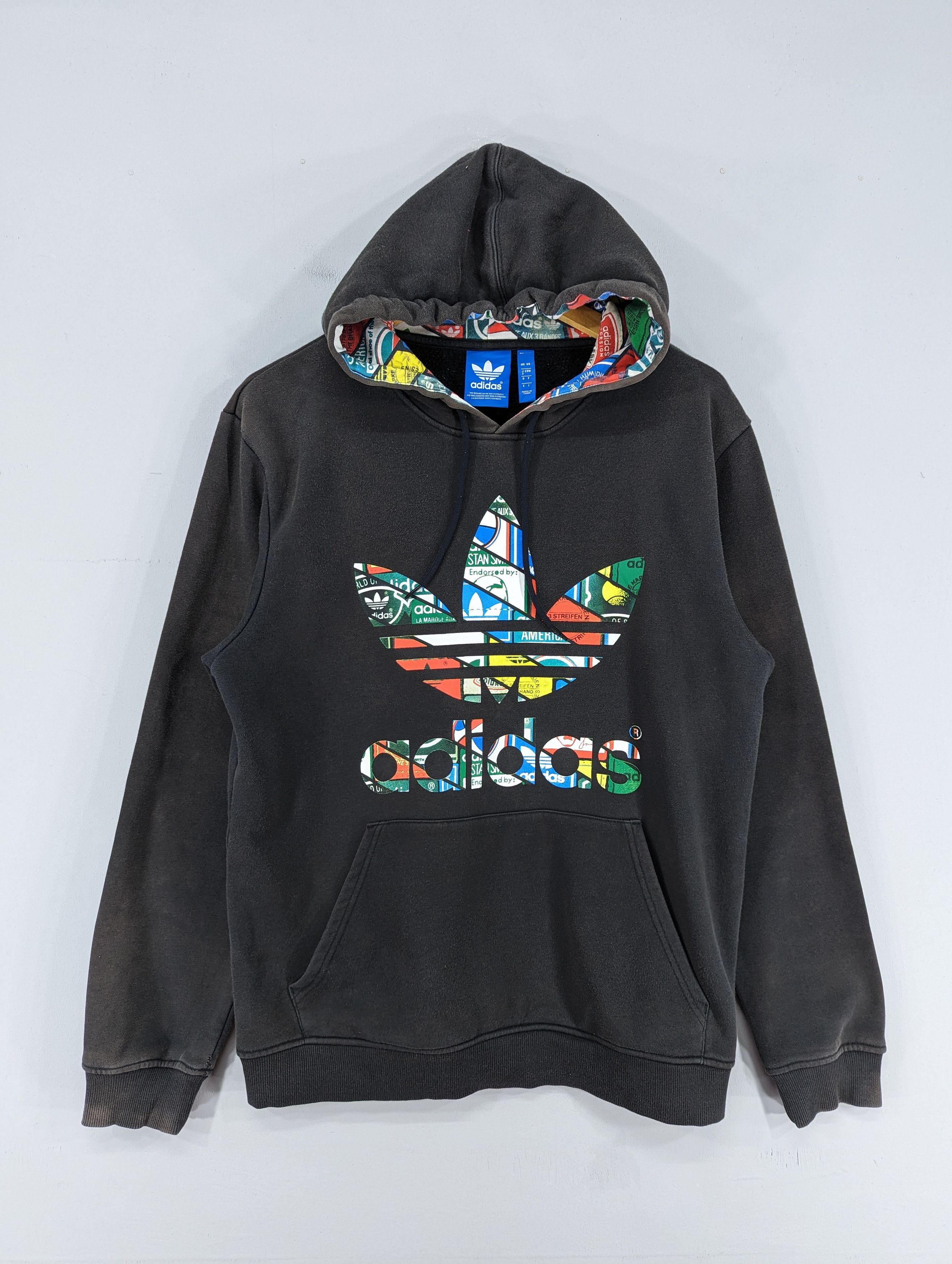 Adidas 🔥RARE🔥Adidas Big Logo Sun Faded Hoodie Size US M / EU 48-50 / 2 - 1 Thumbnail