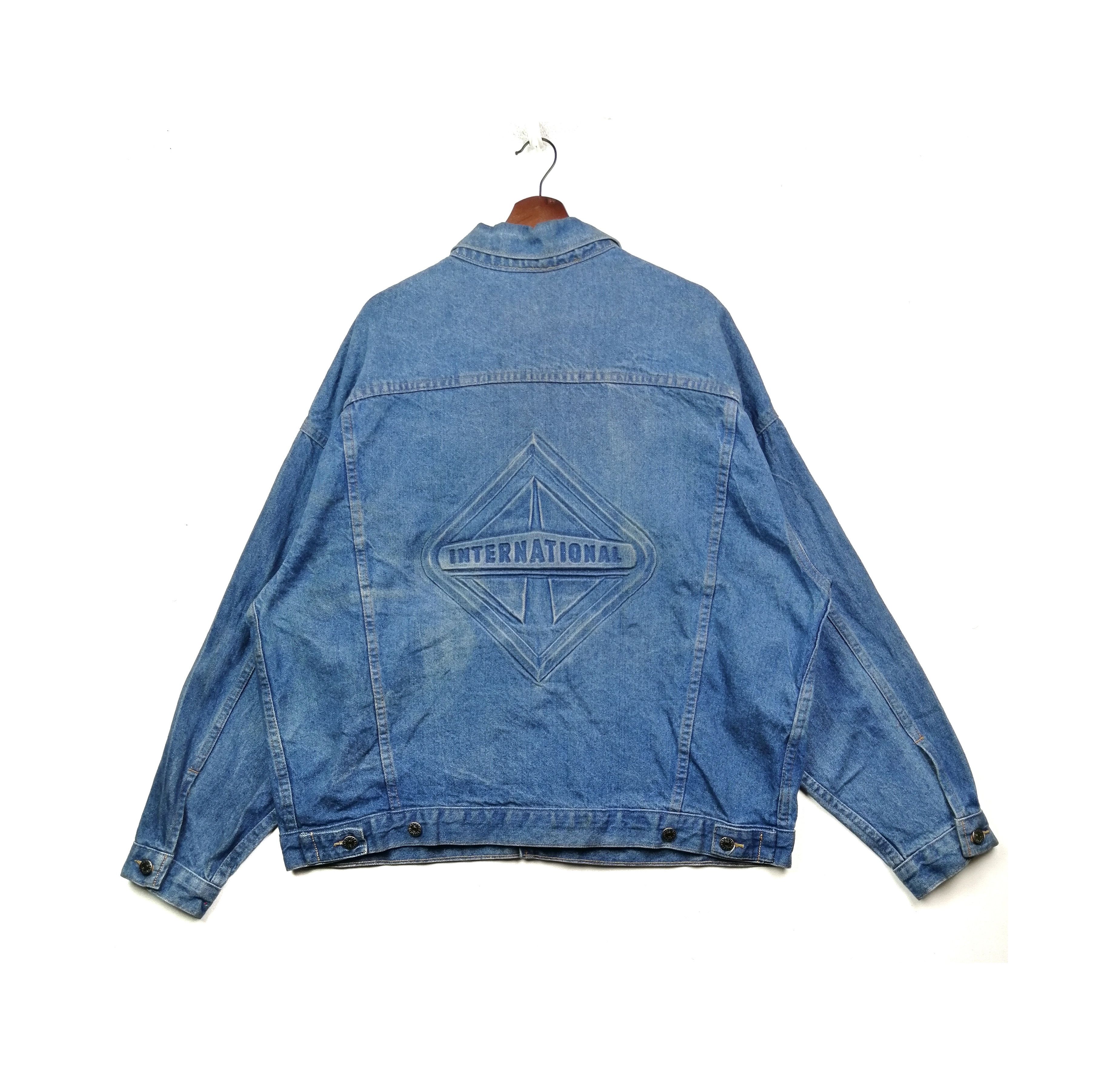 Other Vintage!! Tyca Denim Jacket Big Logo International Size US XL / EU 56 / 4 - 1 Thumbnail