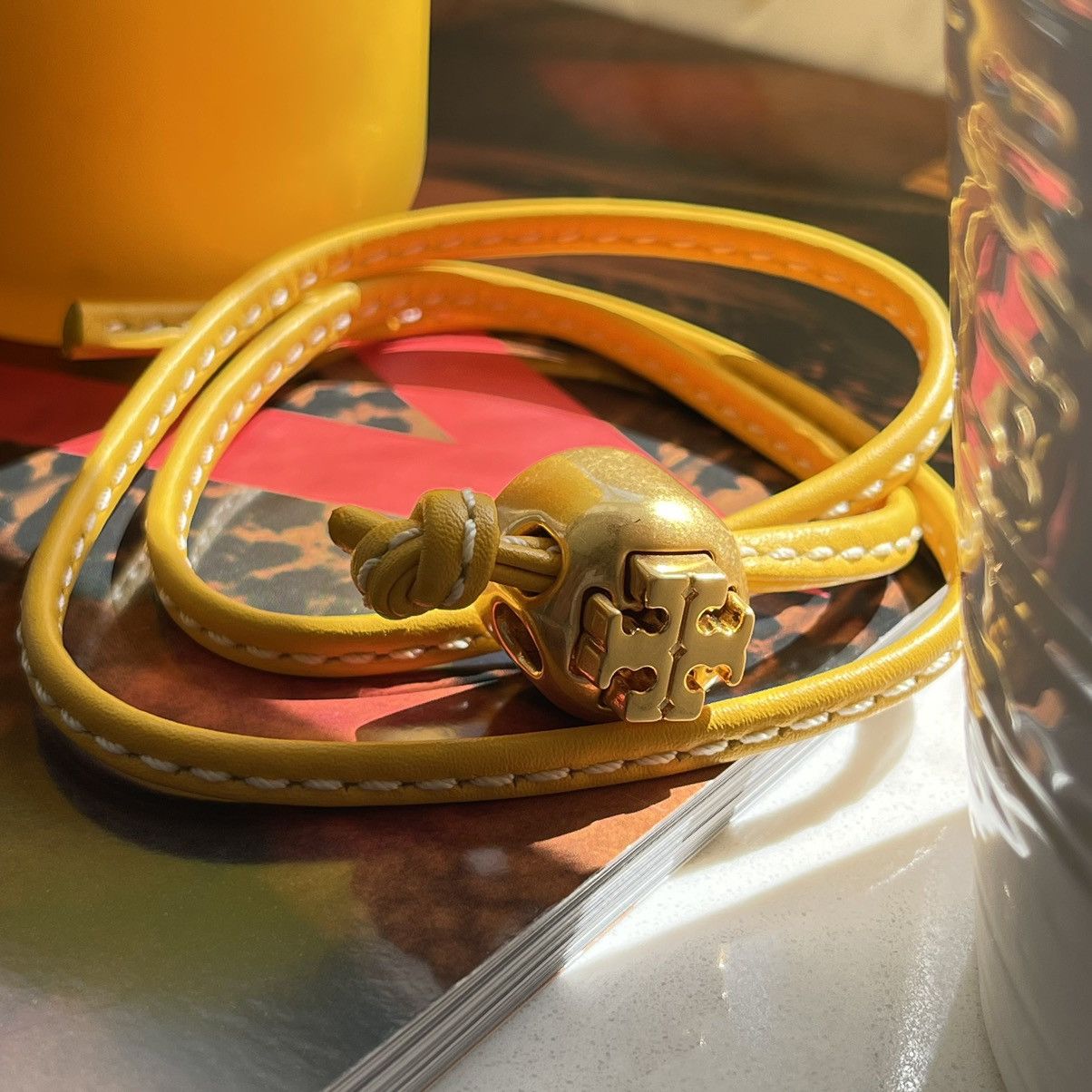 Tory Burch Rare! (new+tag) Tory Burch bracelet resembles TB monogram Size ONE SIZE - 11 Thumbnail