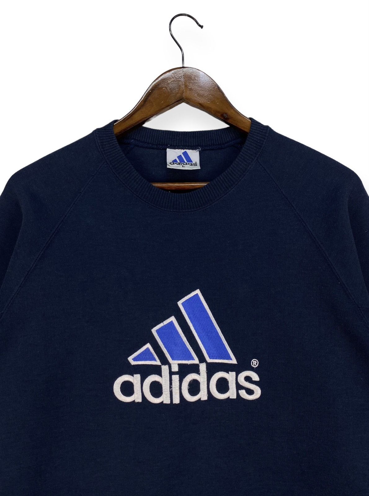 Adidas Vintage 90s Adidas Sweatshirt Size US L / EU 52-54 / 3 - 2 Thumbnail