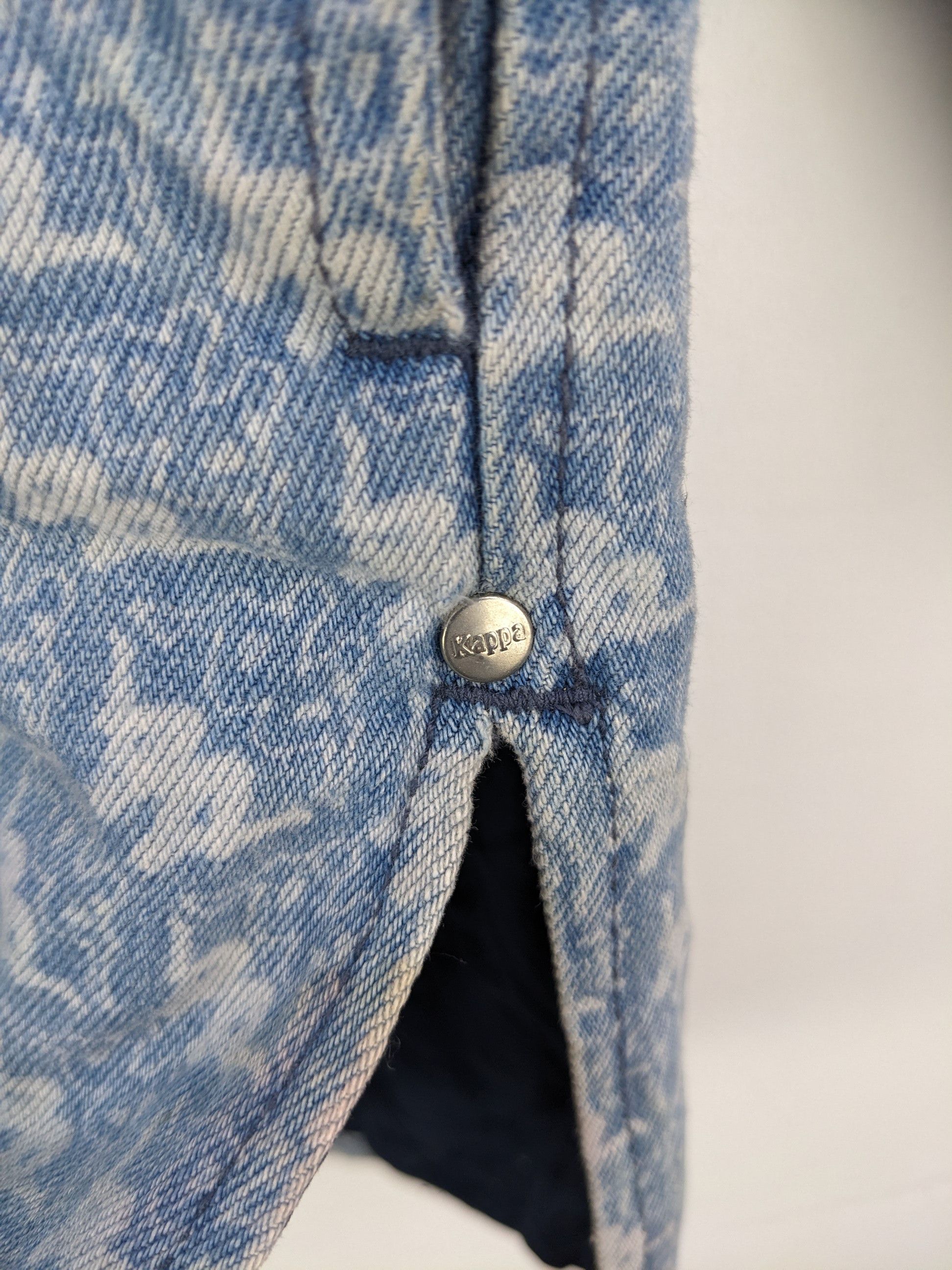 GU × Japanese Brand × Kappa GU X Kappa Monogram Denim Jacket Oversized Size S-L Size US L / EU 52-54 / 3 - 13 Thumbnail