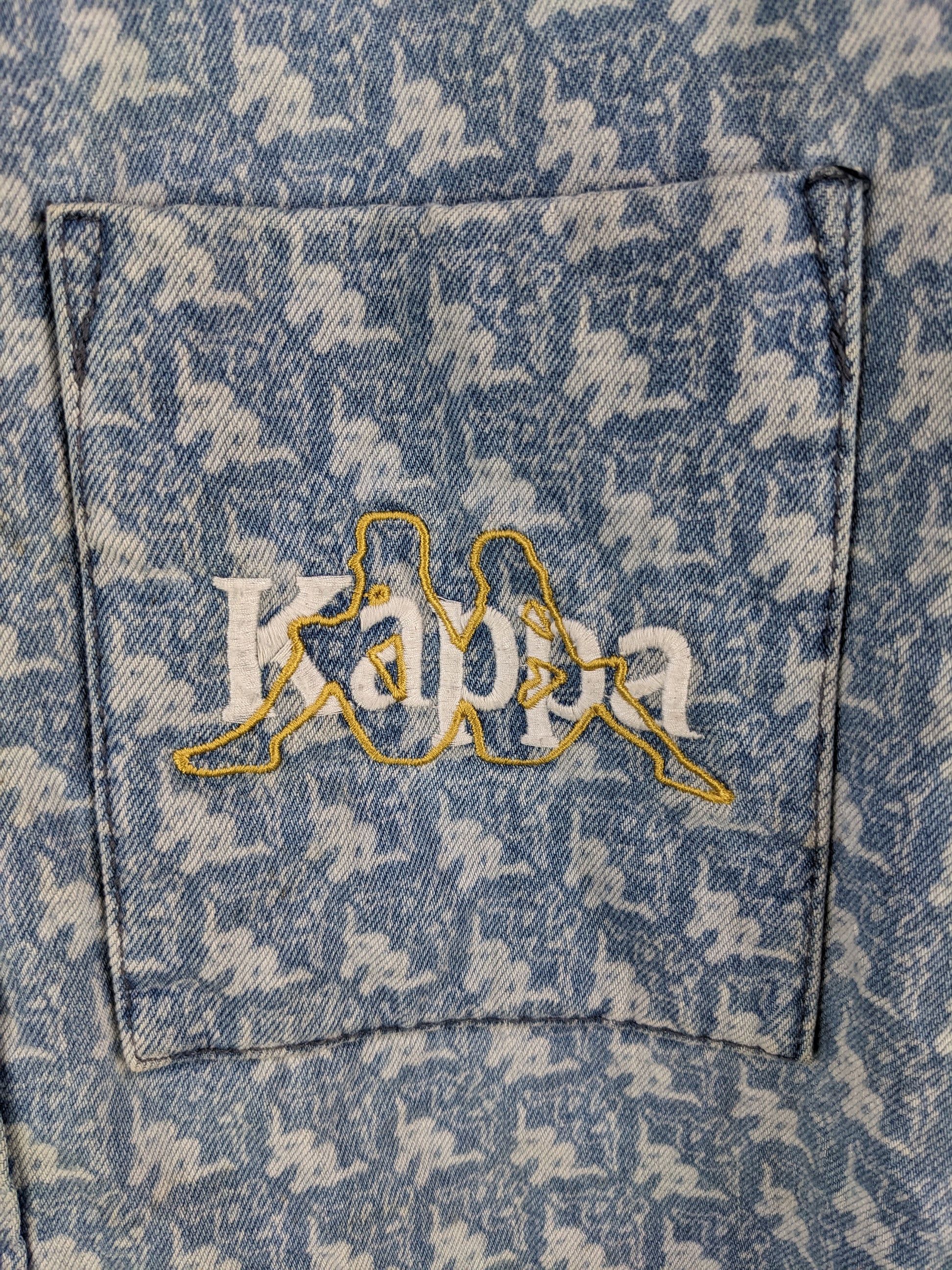 GU × Japanese Brand × Kappa GU X Kappa Monogram Denim Jacket Oversized Size S-L Size US L / EU 52-54 / 3 - 5 Thumbnail