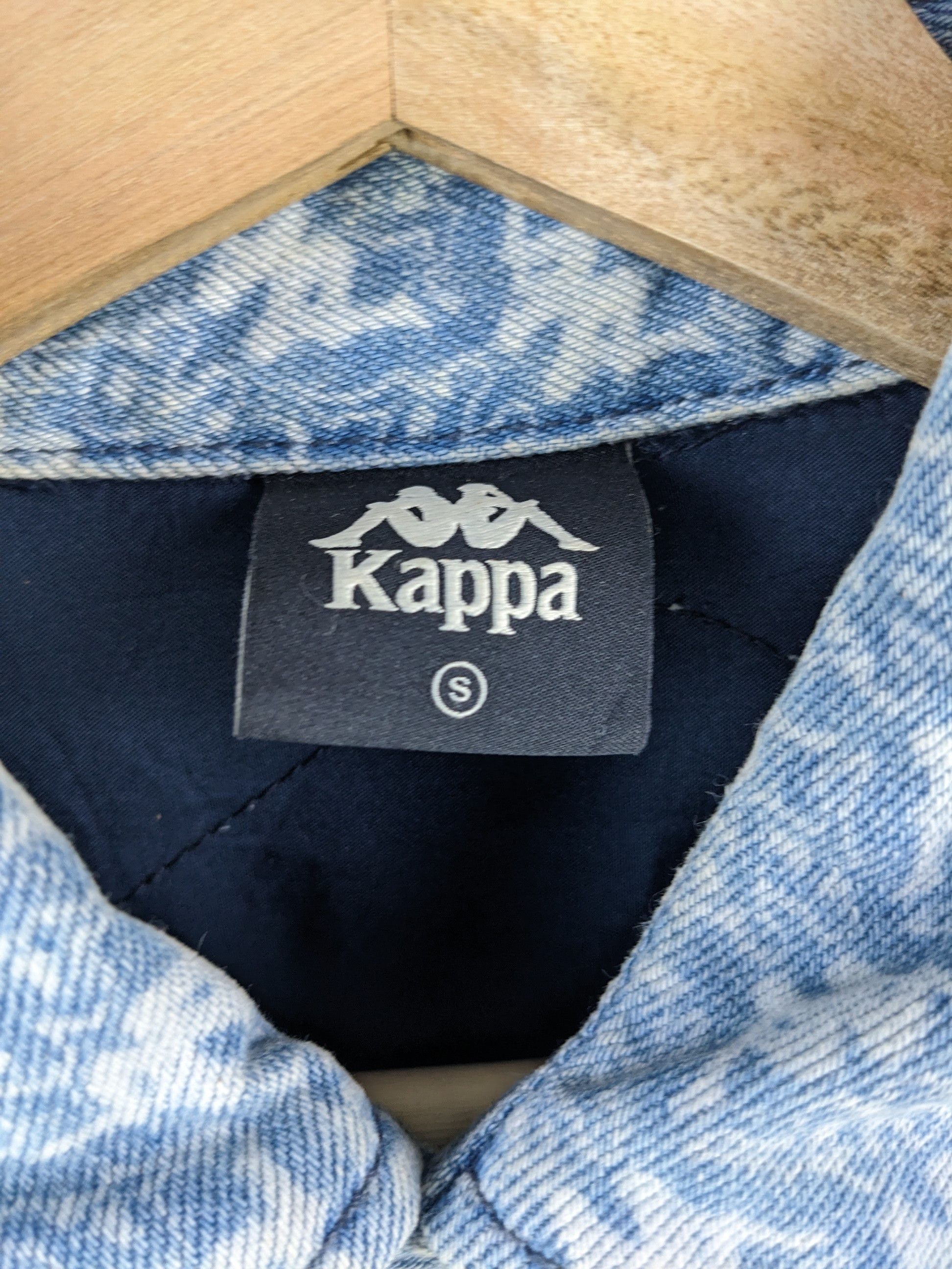GU × Japanese Brand × Kappa GU X Kappa Monogram Denim Jacket Oversized Size S-L Size US L / EU 52-54 / 3 - 9 Thumbnail