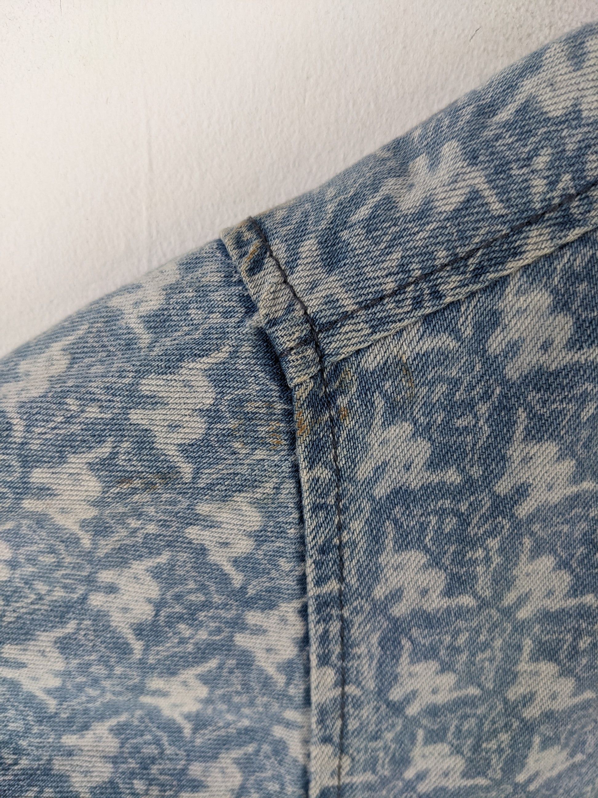 GU × Japanese Brand × Kappa GU X Kappa Monogram Denim Jacket Oversized Size S-L Size US L / EU 52-54 / 3 - 14 Thumbnail