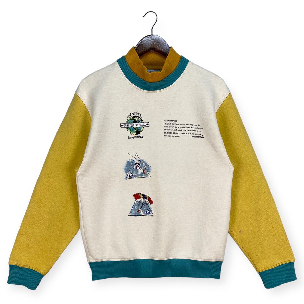 Le Coq Sportif Vintage Lecoqspotif Aventure Sweatshirt Size US S / EU 44-46 / 1 - 1 Thumbnail