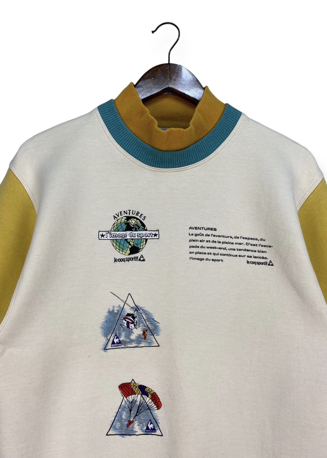Le Coq Sportif Vintage Lecoqspotif Aventure Sweatshirt Size US S / EU 44-46 / 1 - 2 Thumbnail
