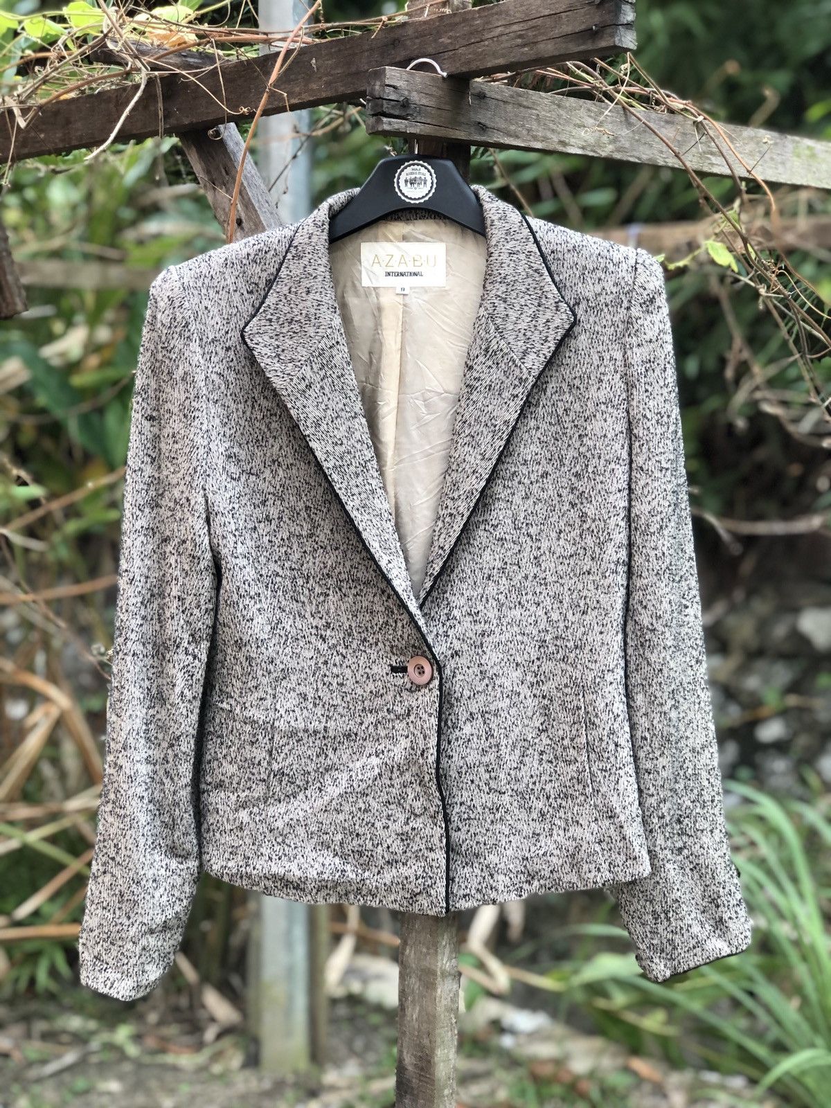 Japanese Brand Vintage 80's Fashion Blazer Women Style by A.Z.A.B.U Size S / US 4 / IT 40 - 1 Thumbnail
