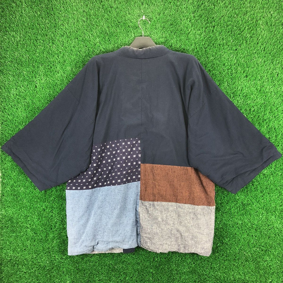 Japanese Brand Vintage 80's Kimono Patchwork Cardigan Japanese Tradisional Size US L / EU 52-54 / 3 - 4 Thumbnail