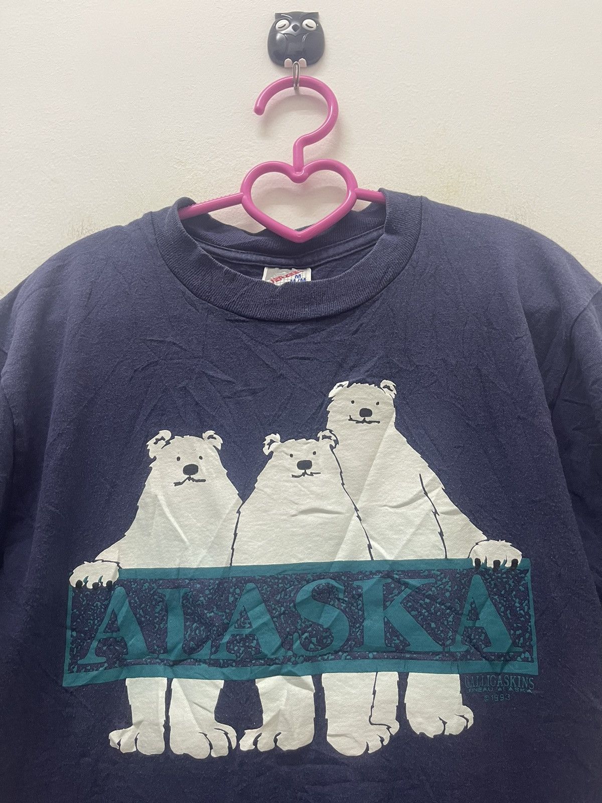 Jerzees Rare Vintage ALASKA Spell Out Promo Tourism Tee Size US M / EU 48-50 / 2 - 2 Thumbnail