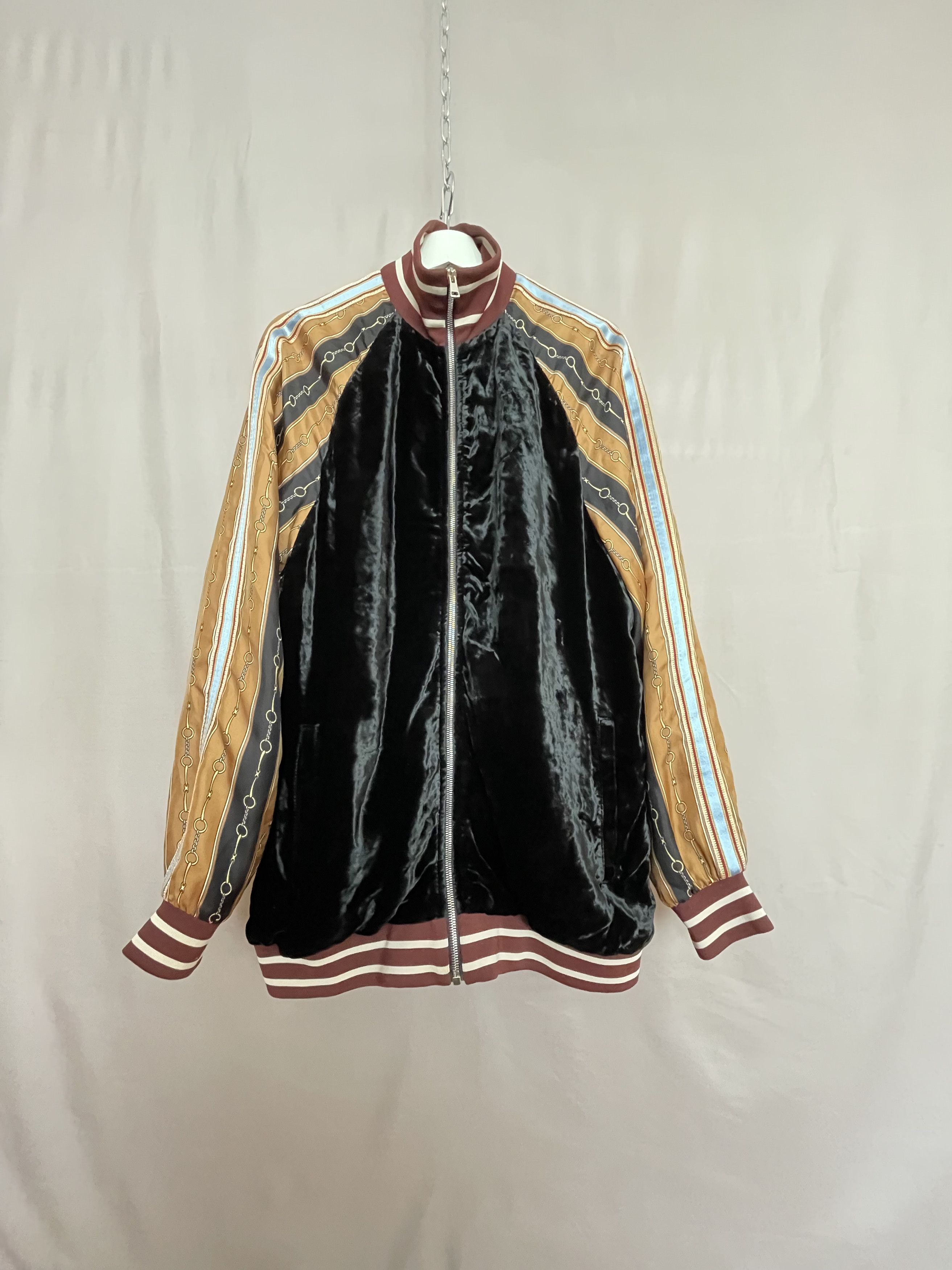 Gucci SS19 Silk Horsebit Track Jacket Size US S / EU 44-46 / 1 - 1 Thumbnail