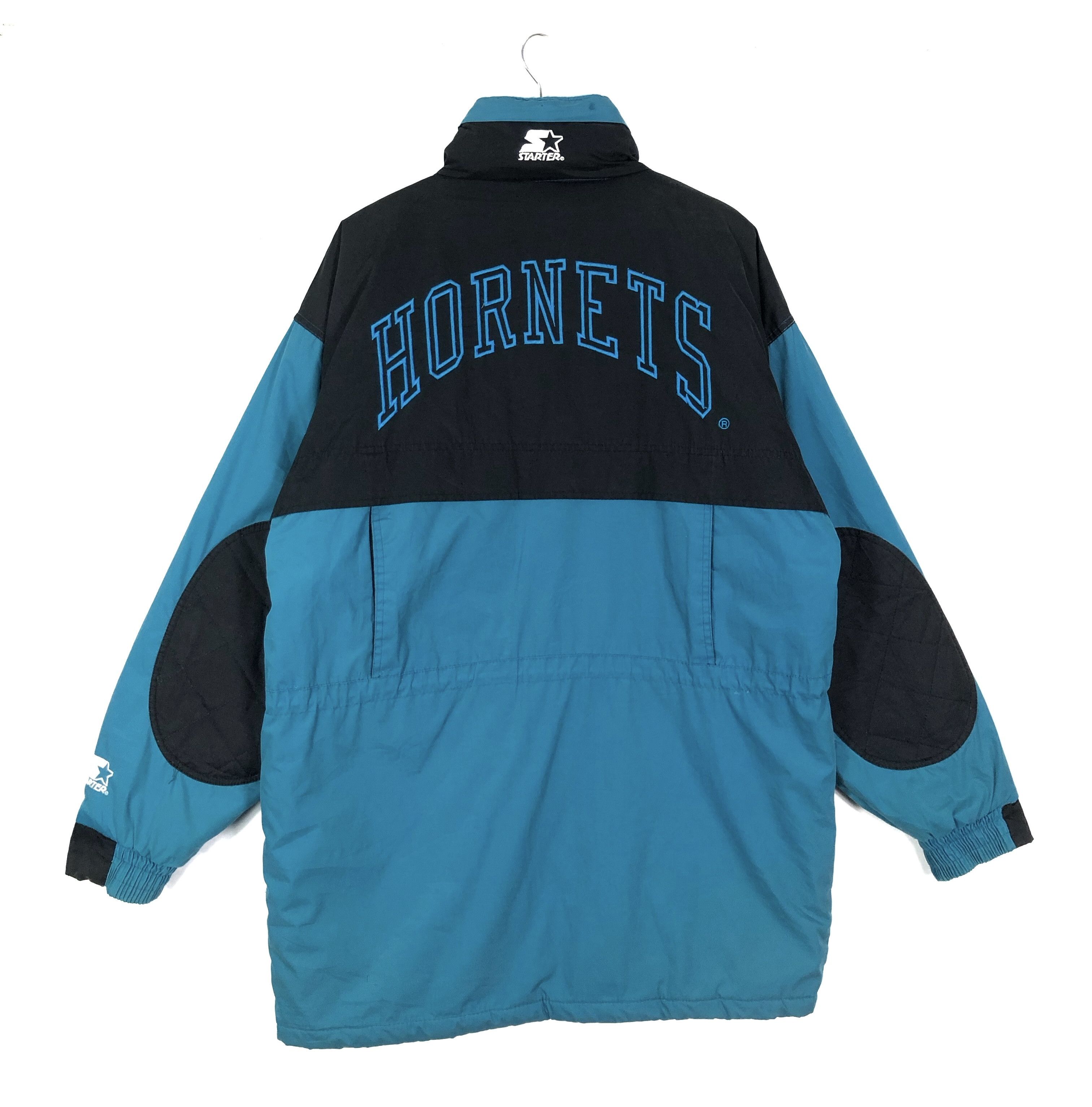 RARE🔥VINTAGE 90’S HORNETS PAISLEY BY STARTER BAGGY PARKA