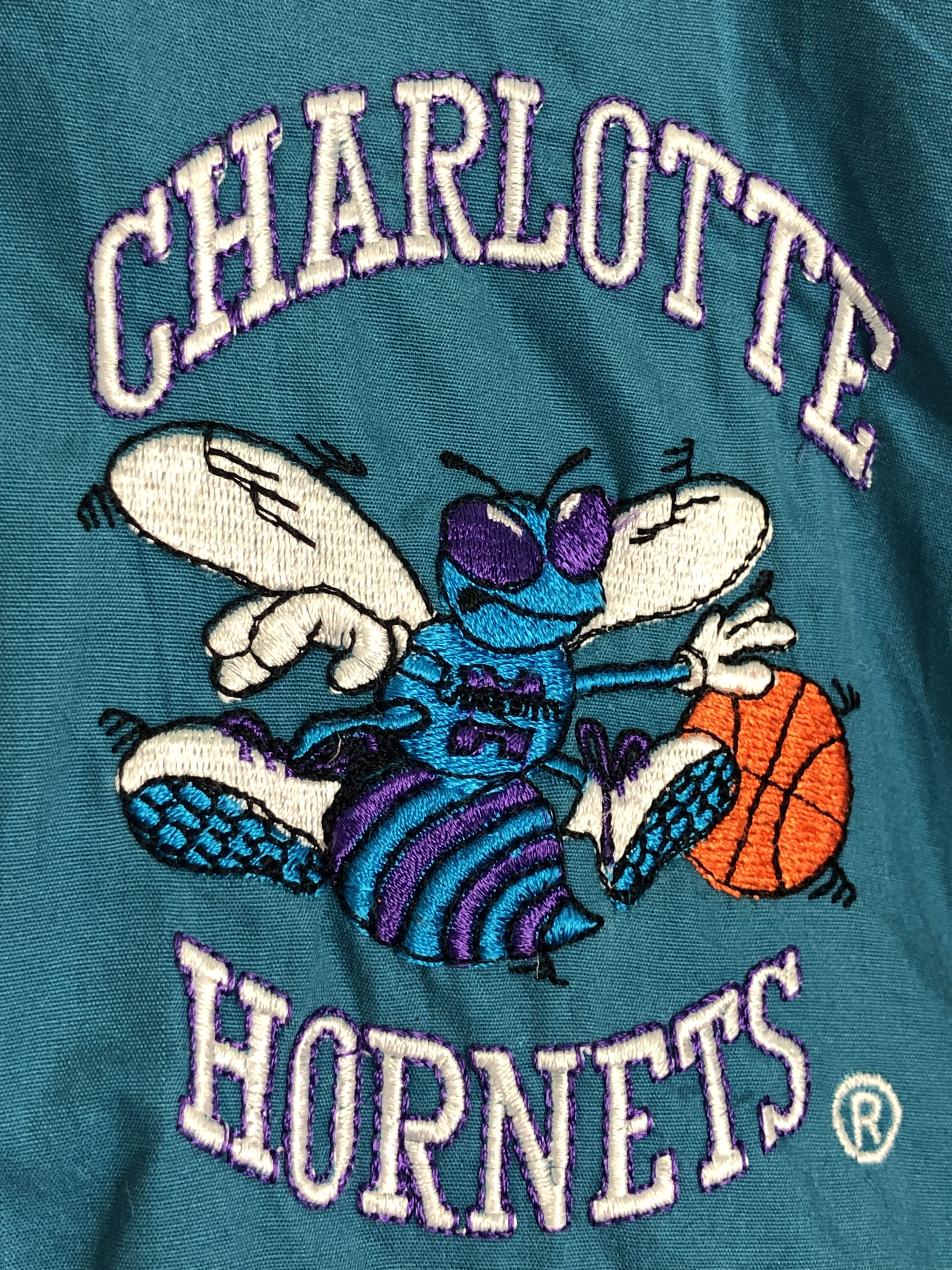 RARE🔥VINTAGE 90’S HORNETS PAISLEY BY STARTER BAGGY PARKA