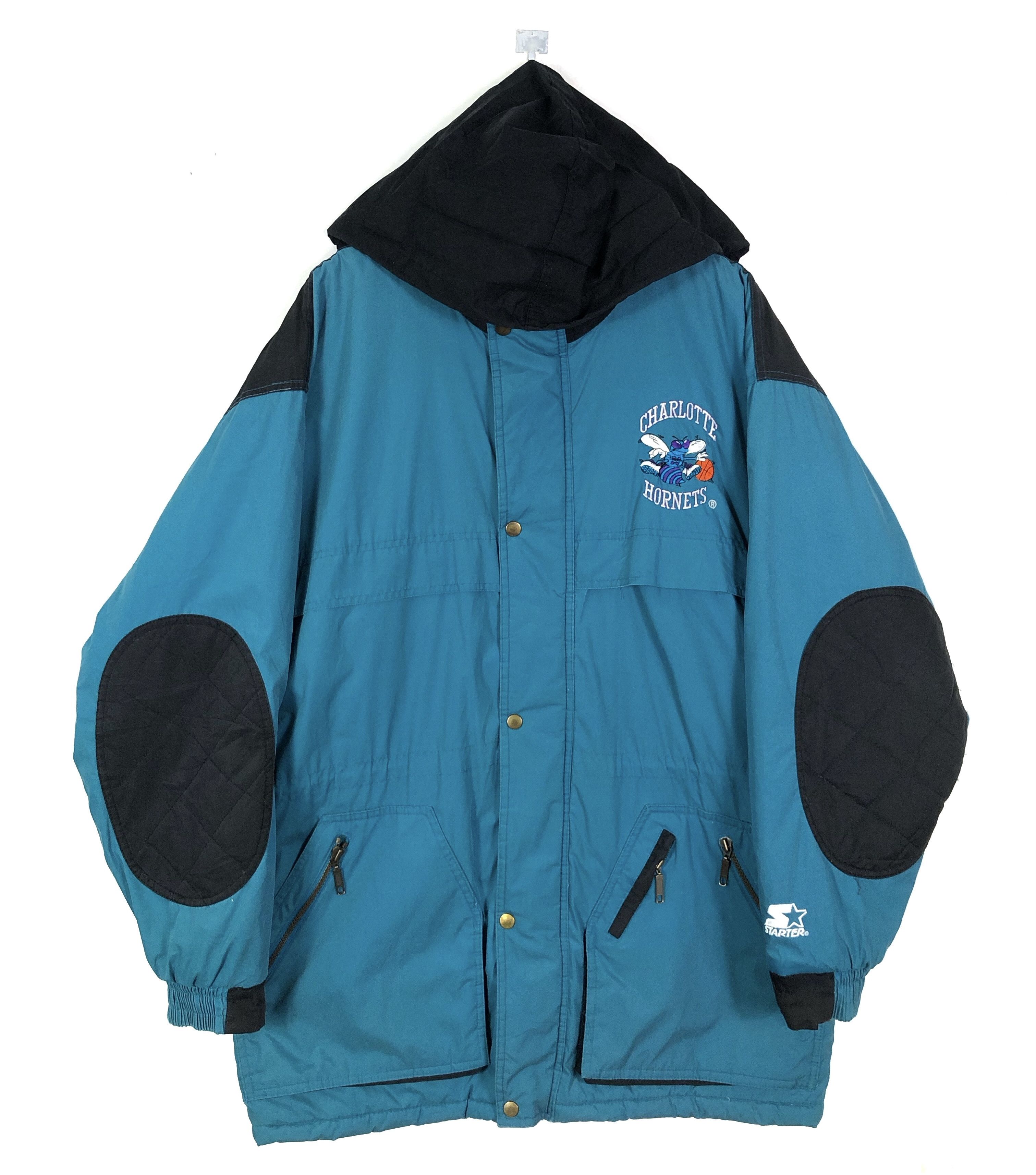 RARE🔥VINTAGE 90’S HORNETS PAISLEY BY STARTER BAGGY PARKA