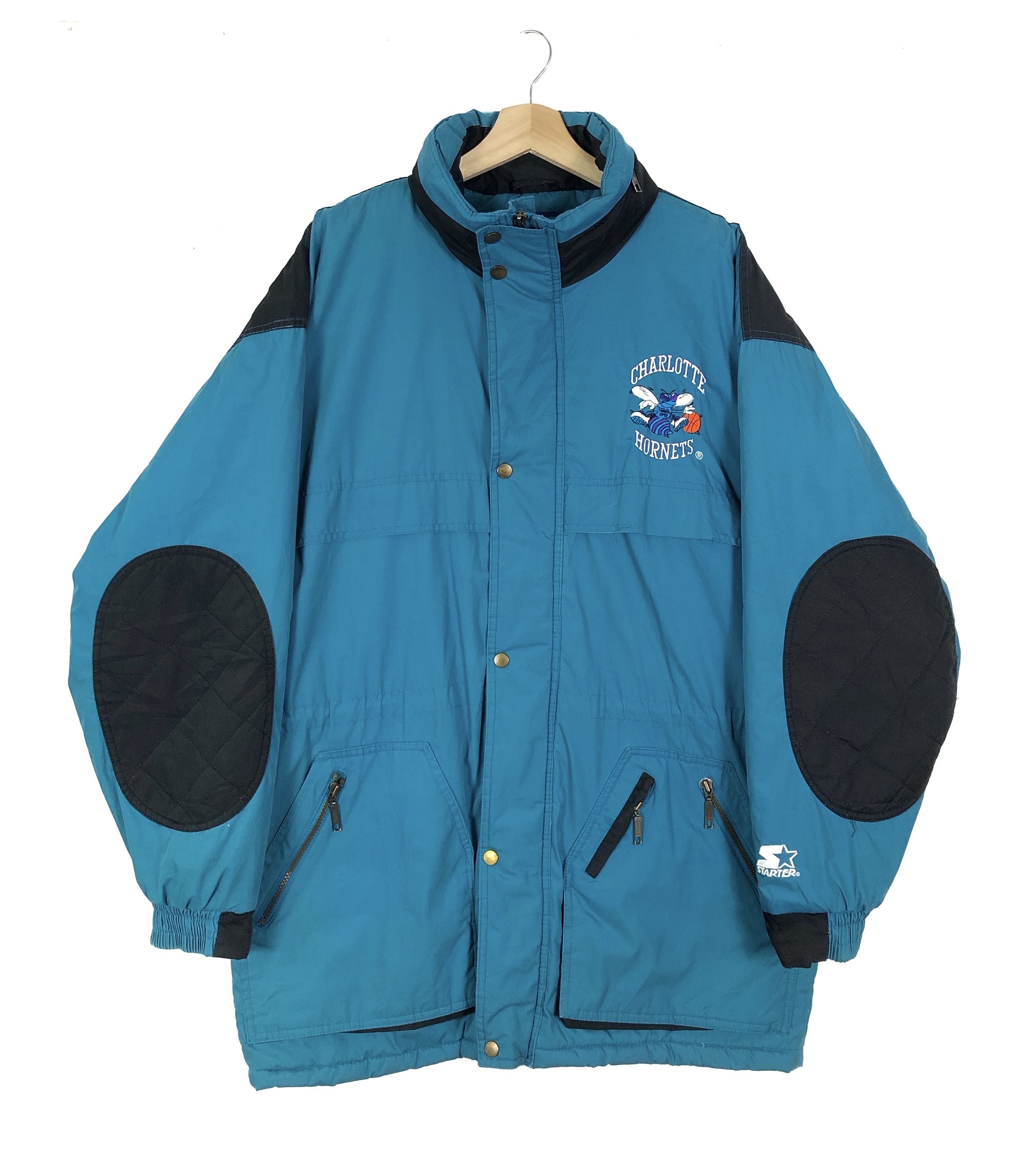 RARE🔥VINTAGE 90’S HORNETS PAISLEY BY STARTER BAGGY PARKA