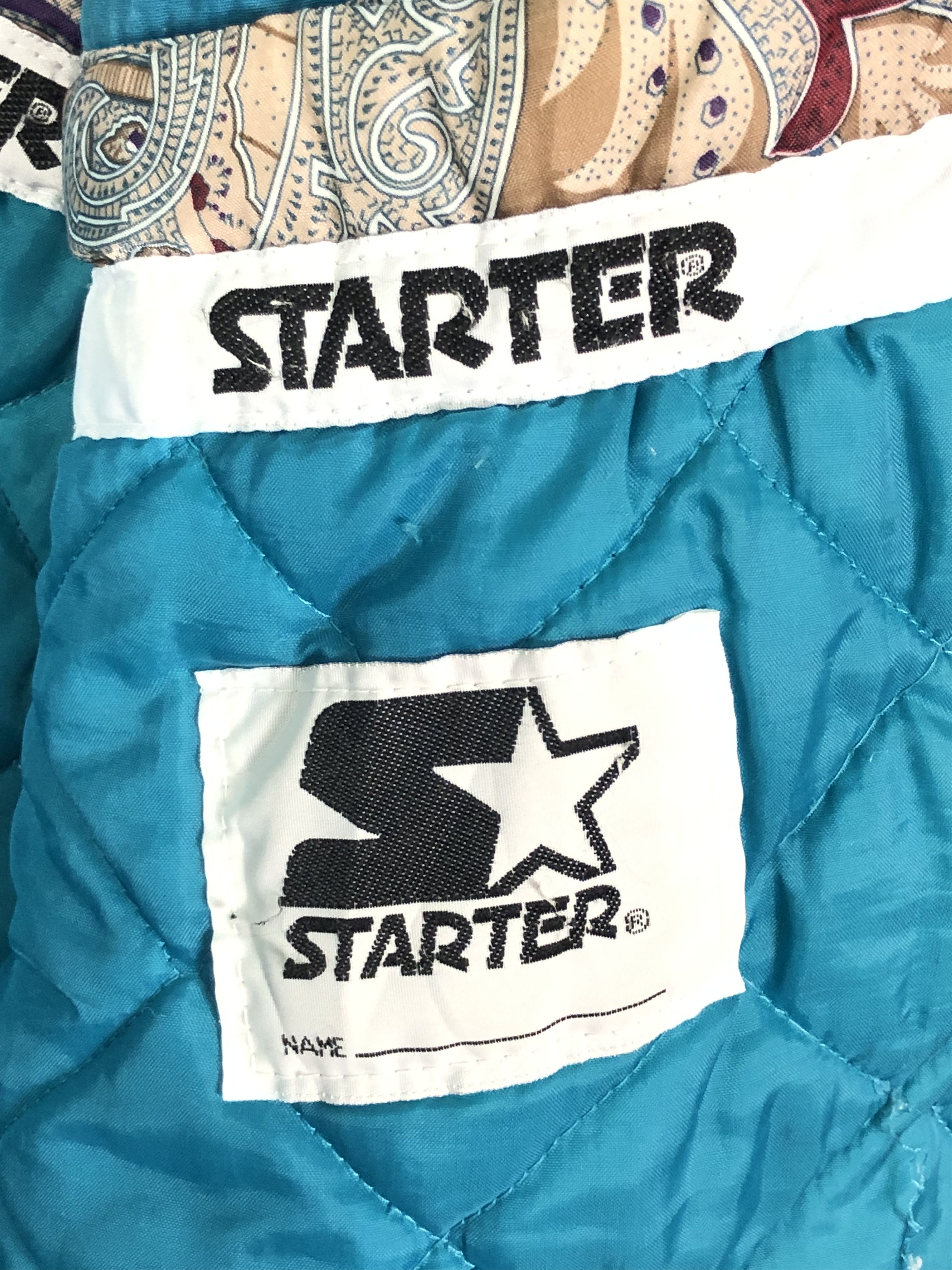 RARE🔥VINTAGE 90’S HORNETS PAISLEY BY STARTER BAGGY PARKA