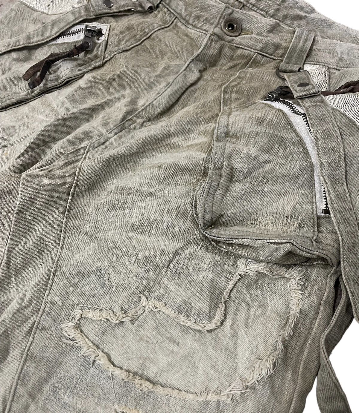 PPFM 🔥 PPFM curved Seam Distress Jeans Kapital Design Size US 32 / EU 48 - 7 Thumbnail