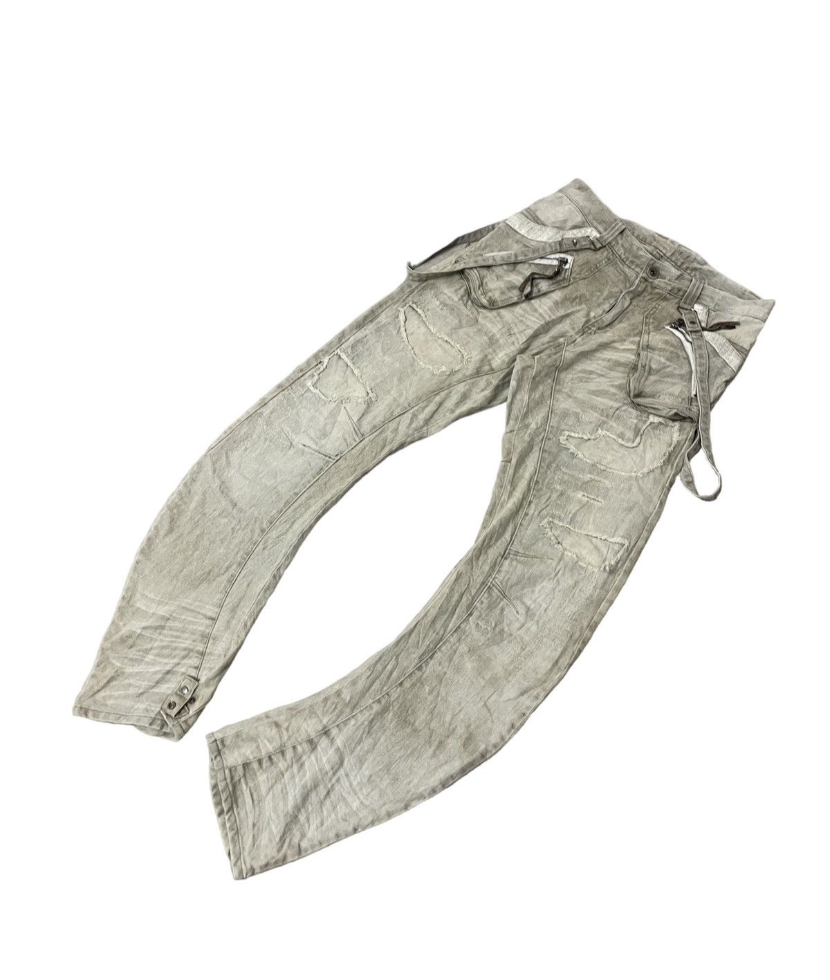 PPFM 🔥 PPFM curved Seam Distress Jeans Kapital Design Size US 32 / EU 48 - 2 Thumbnail