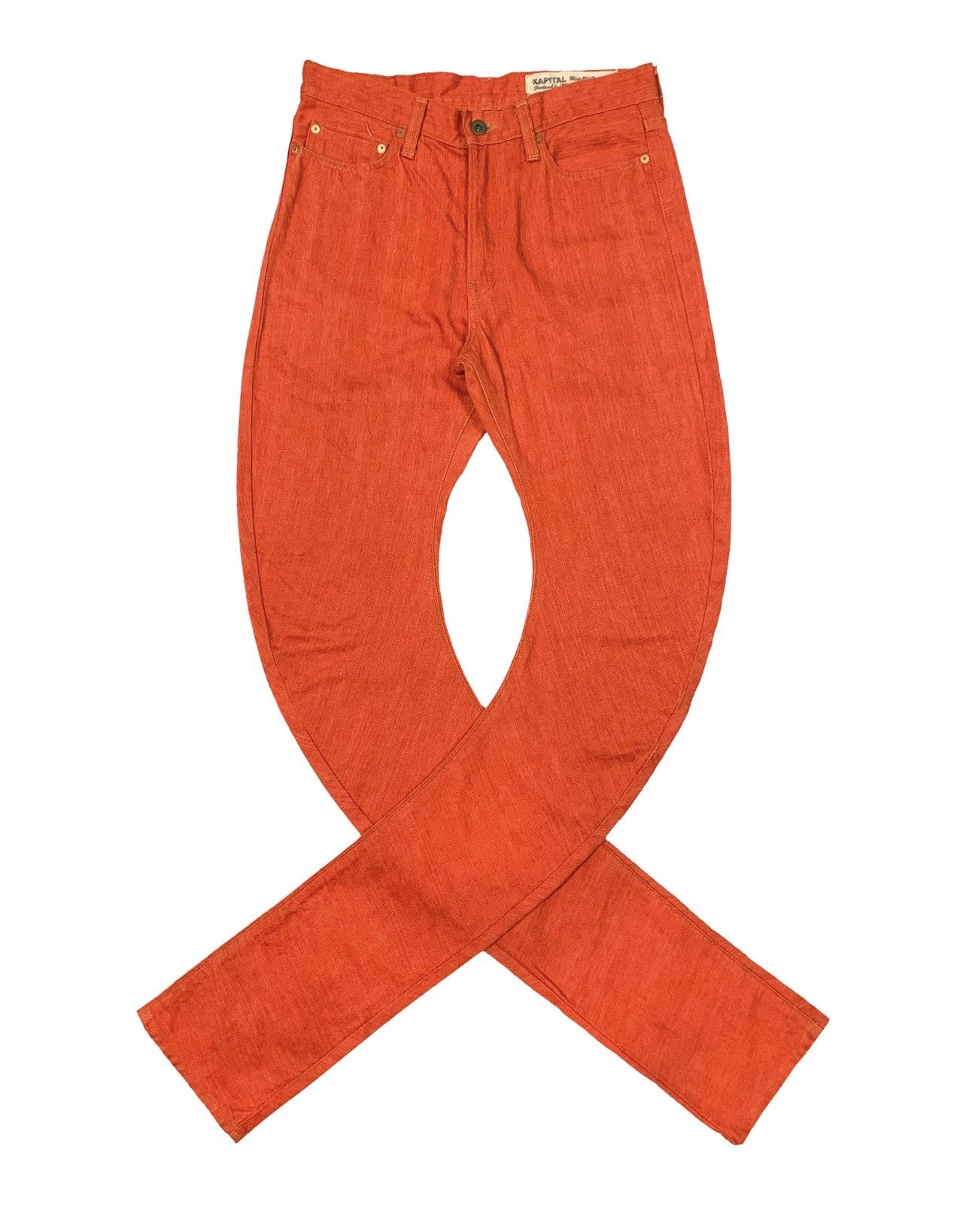 PPFM 🔥 PPFM curved Seam Distress Jeans Kapital Design Size US 32 / EU 48 - 9 Thumbnail